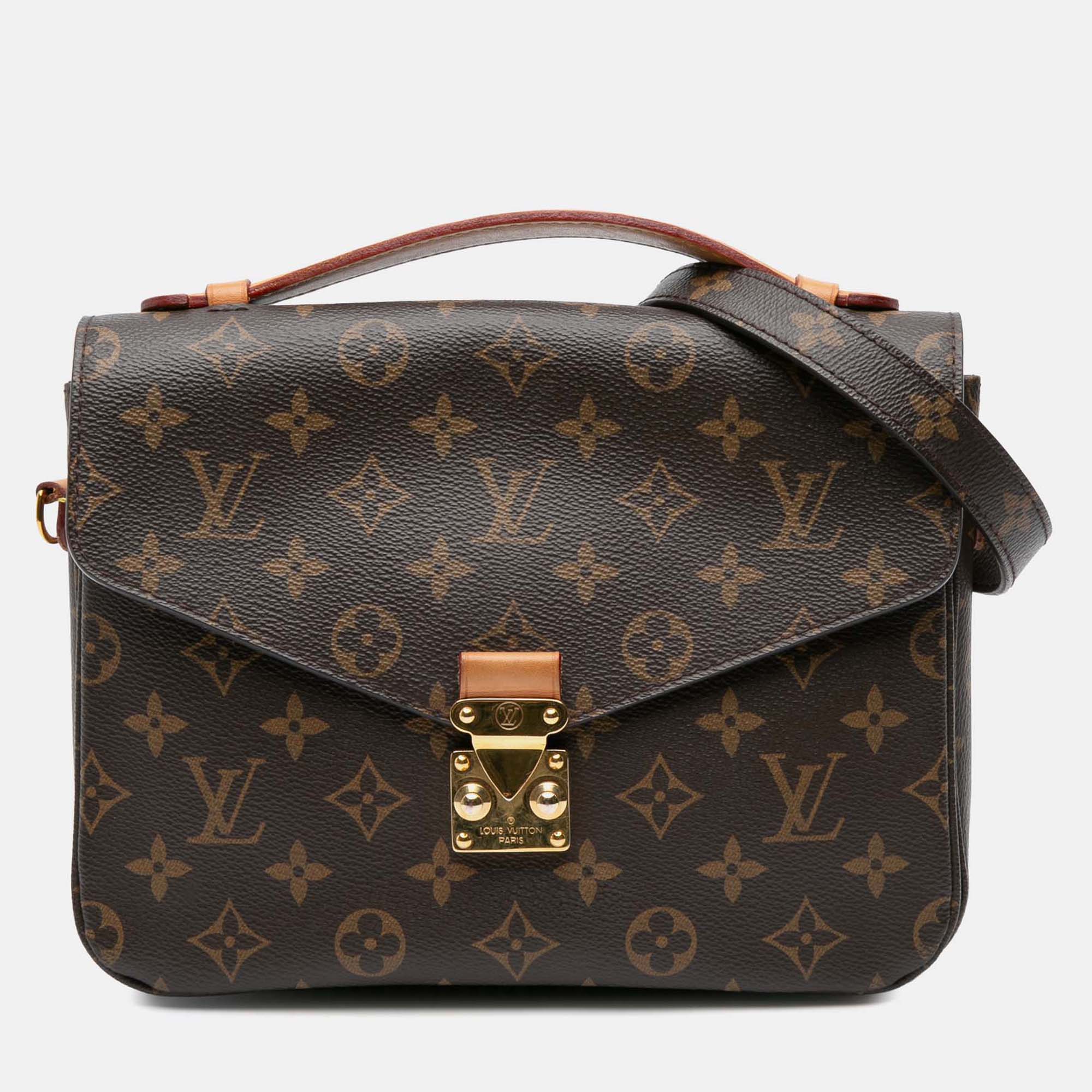

Louis Vuitton Brown Monogram Pochette Metis