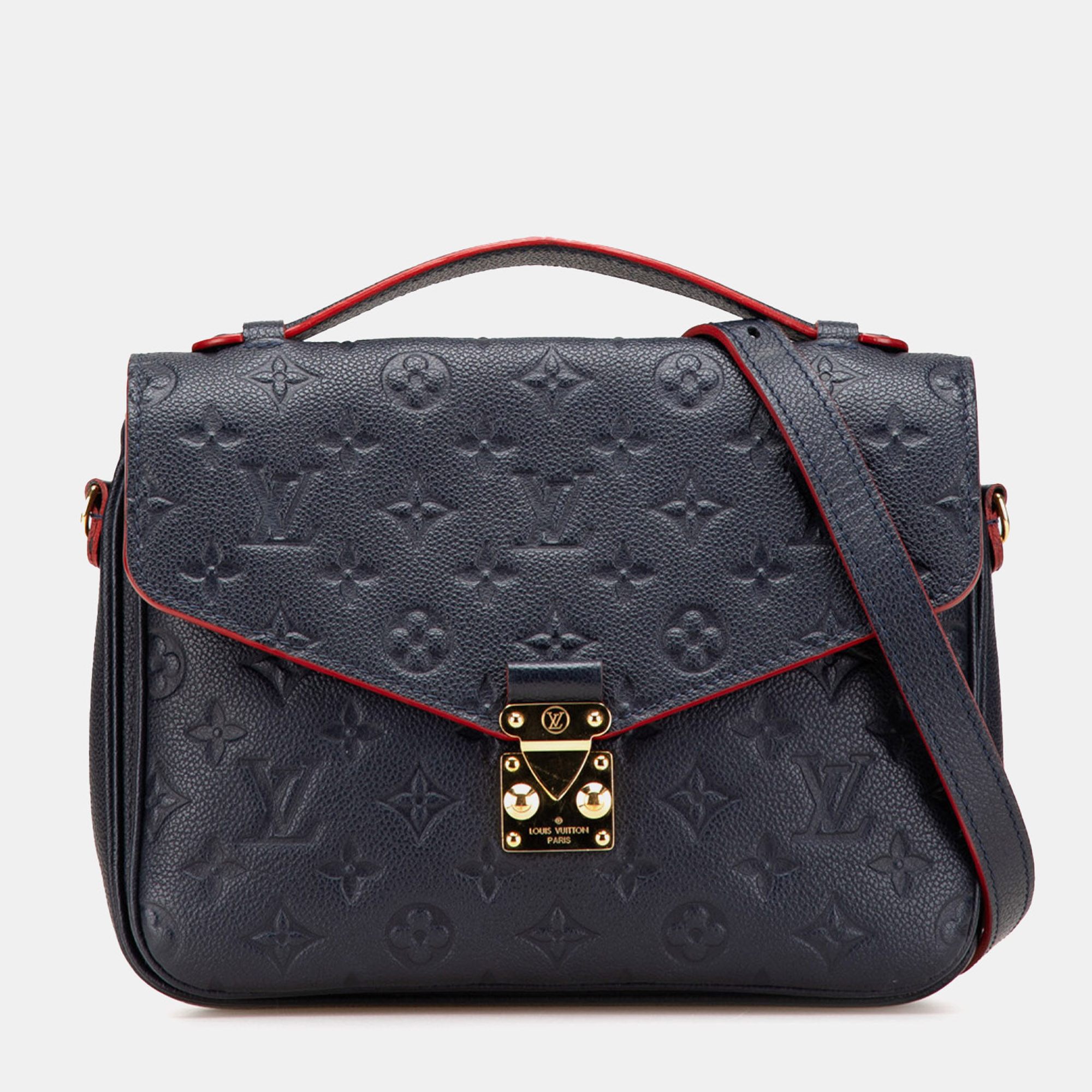 

Louis Vuitton Blue Monogram Empreinte Pochette Metis