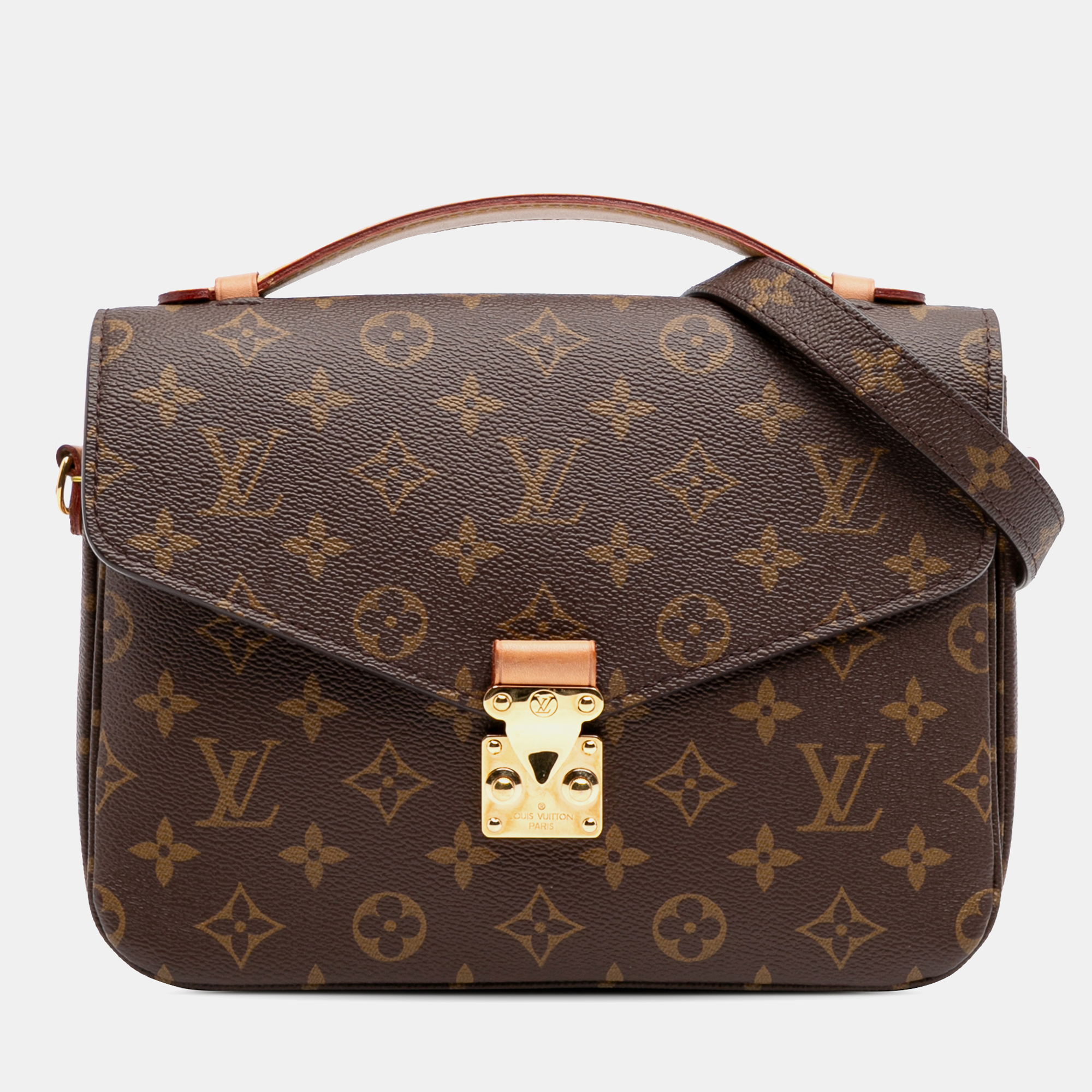 

Louis Vuitton Brown Monogram Pochette Metis