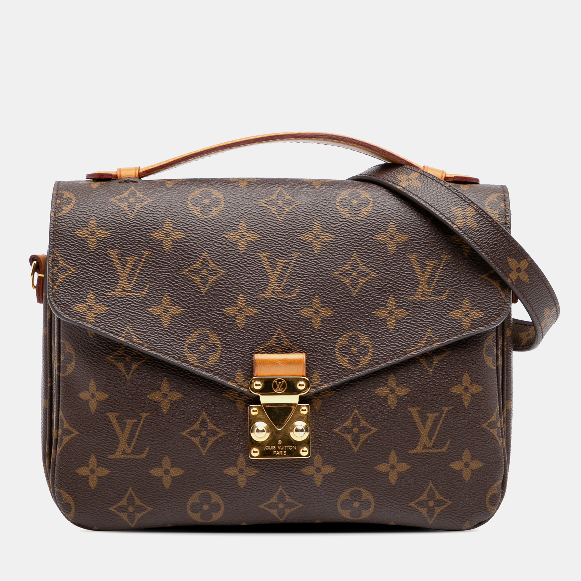 

Louis Vuitton Brown Monogram Pochette Metis