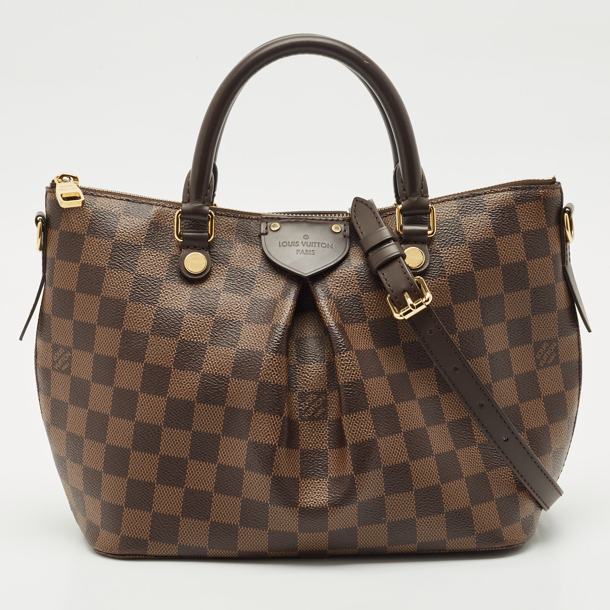 

Louis Vuitton Damier Ebene Canvas PM Siena Bag, Brown