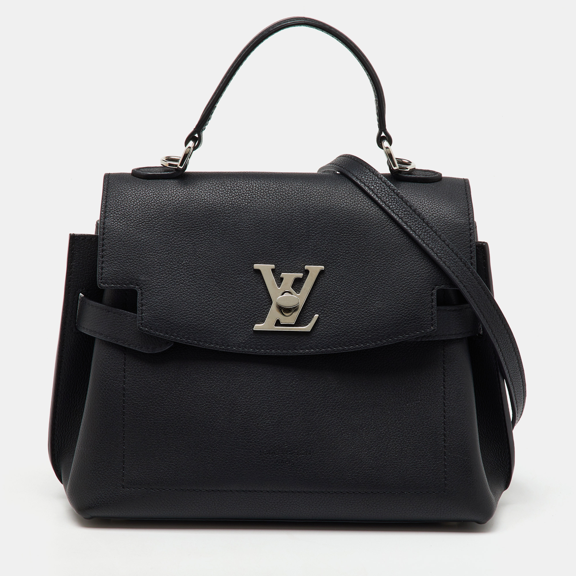 

Louis Vuitton Black Leather LockMe Ever BB Bag