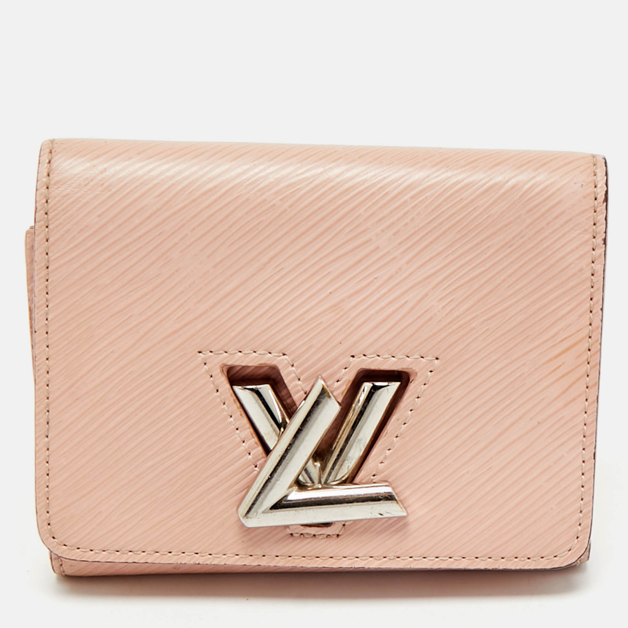 

Louis Vuitton Galet Epi Leather Twist Compact Wallet, Beige