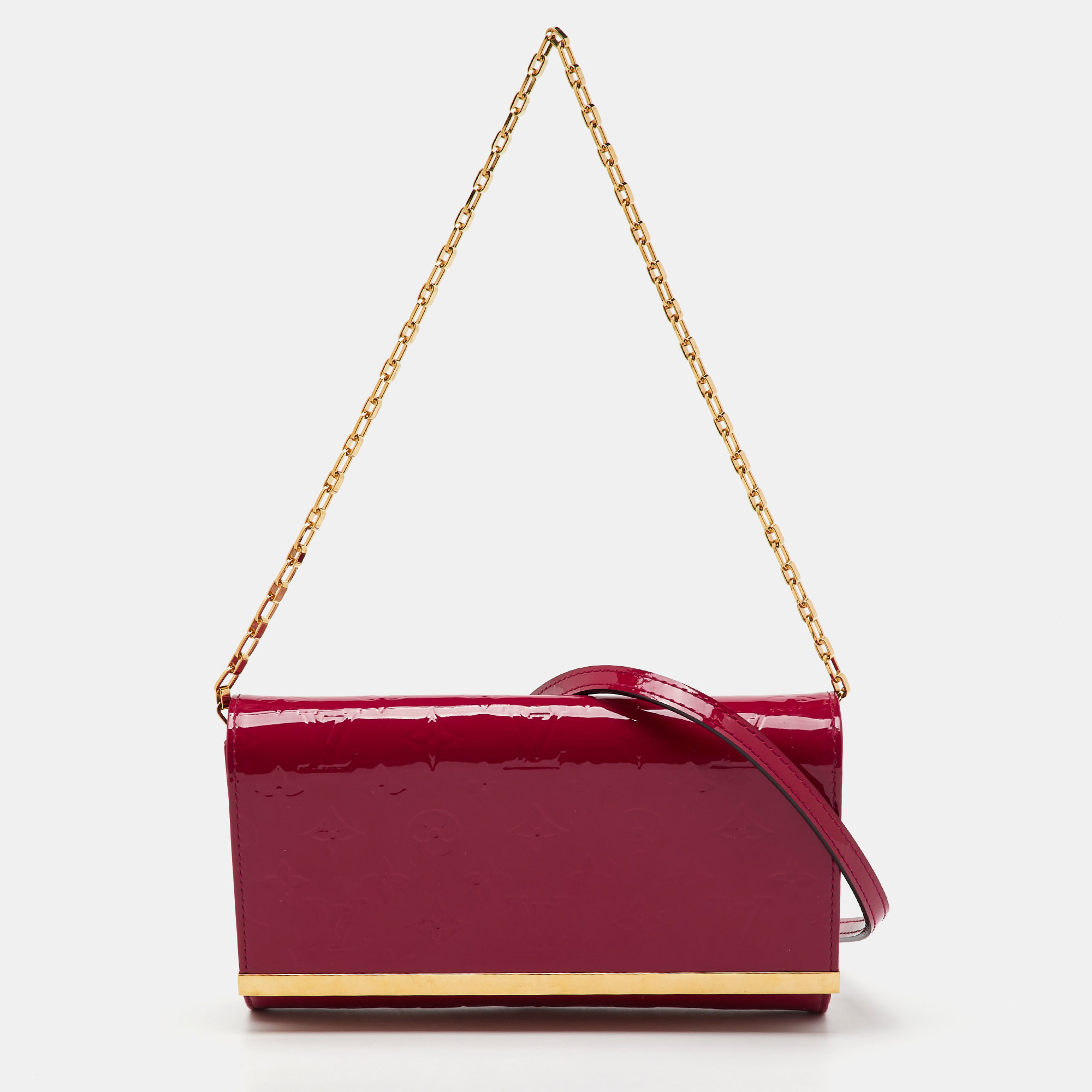

Louis Vuitton Indian Rose Monogram Vernis Ana Clutch Bag, Pink