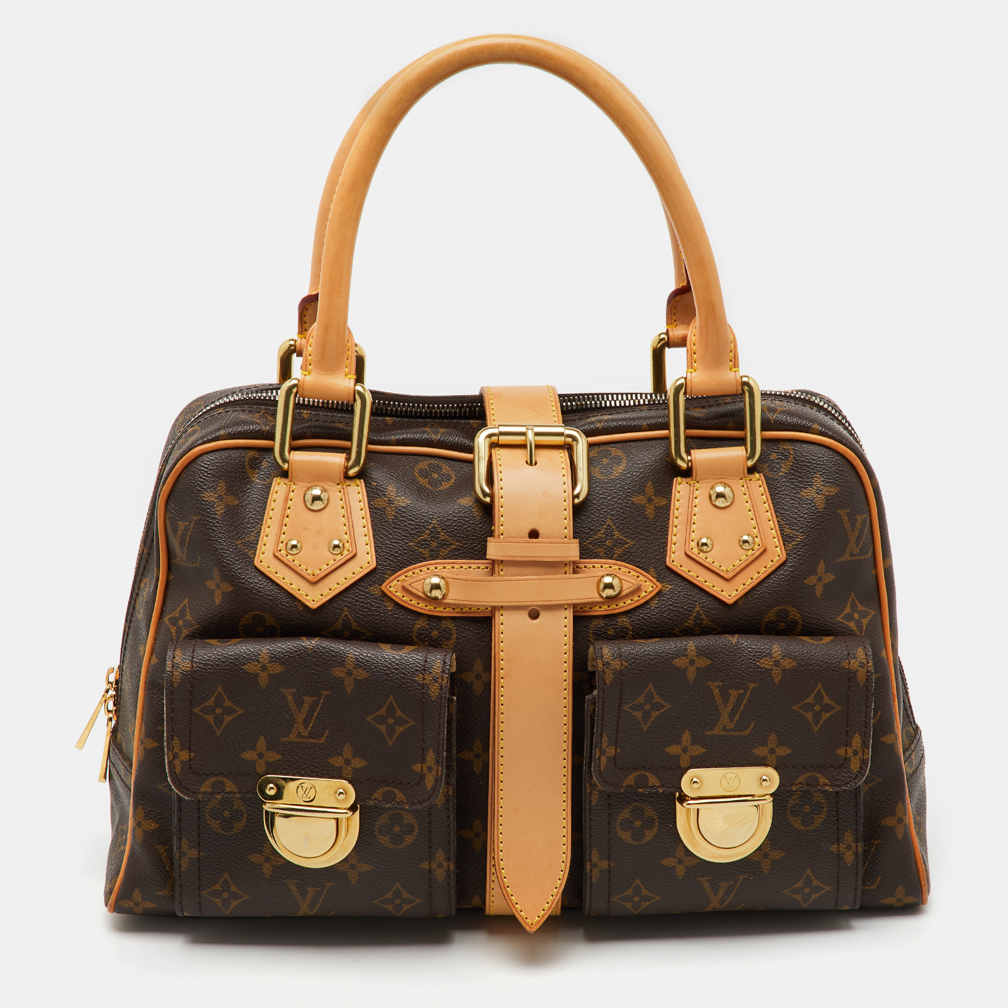 

Louis Vuitton Monogram Canvas Manhattan GM Bag, Brown