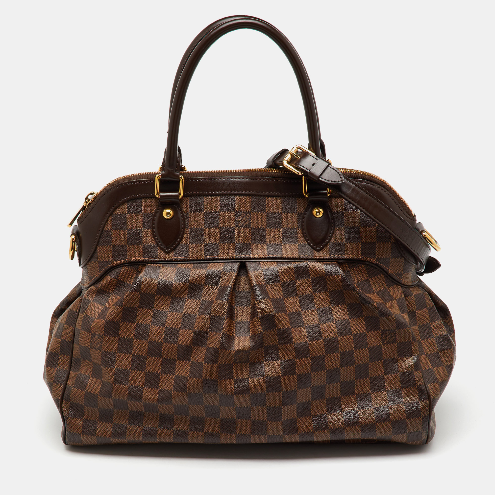 

Louis Vuitton Damier Ebene Canvas Trevi PM Bag, Brown