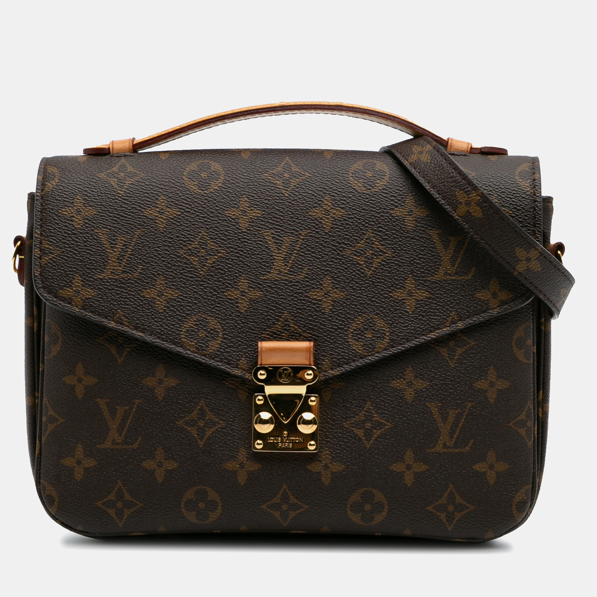 

Louis Vuitton Brown Monogram Pochette Metis