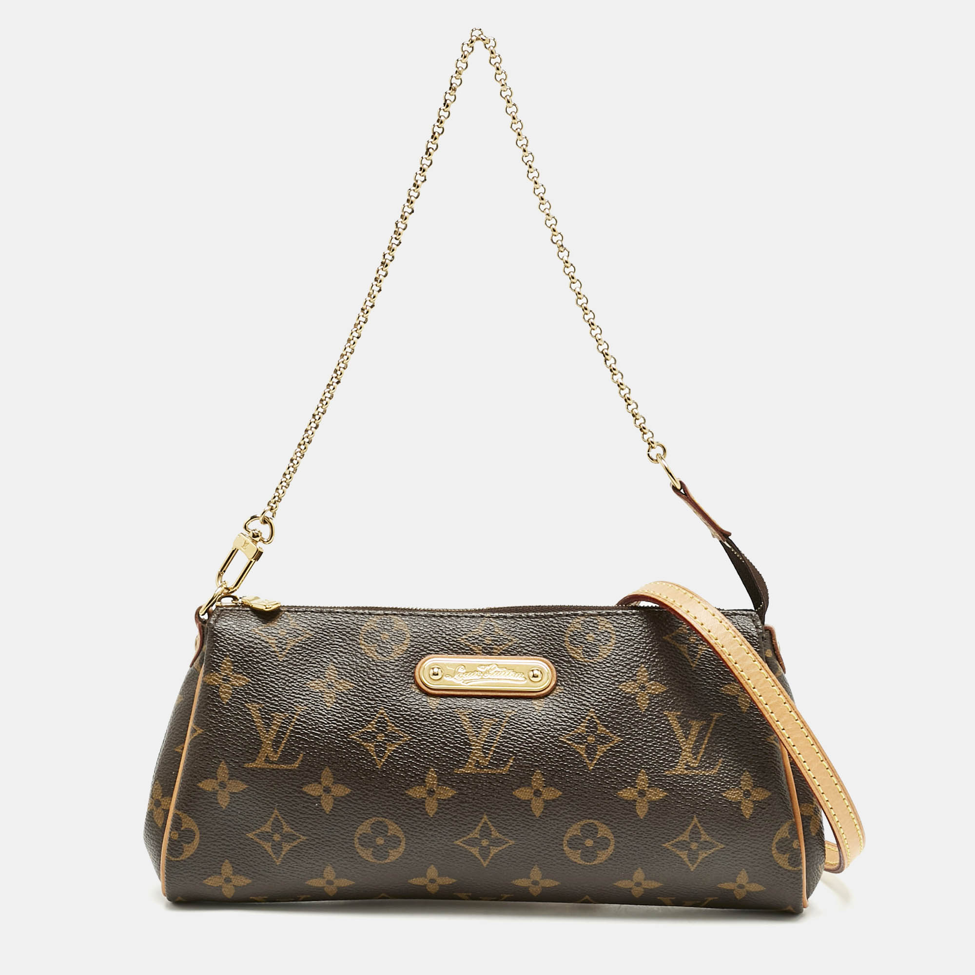 

Louis Vuitton Monogram Canvas Eva Pochette Bag, Brown