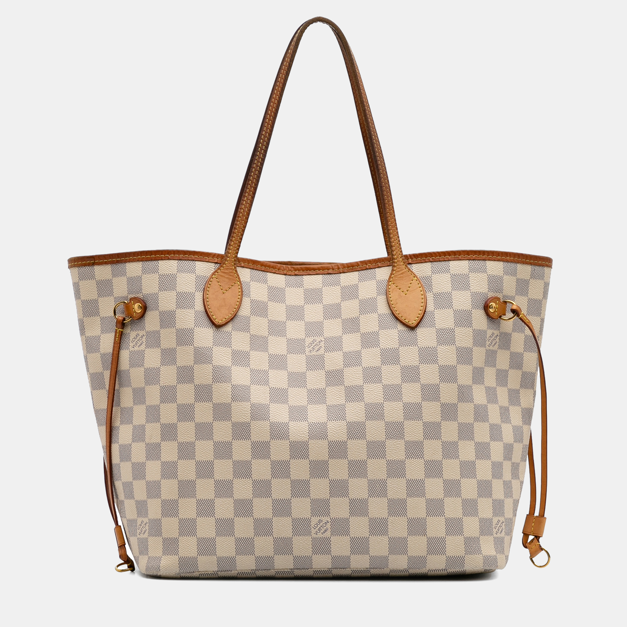 

Louis Vuitton White Damier Azur Neverfull MM