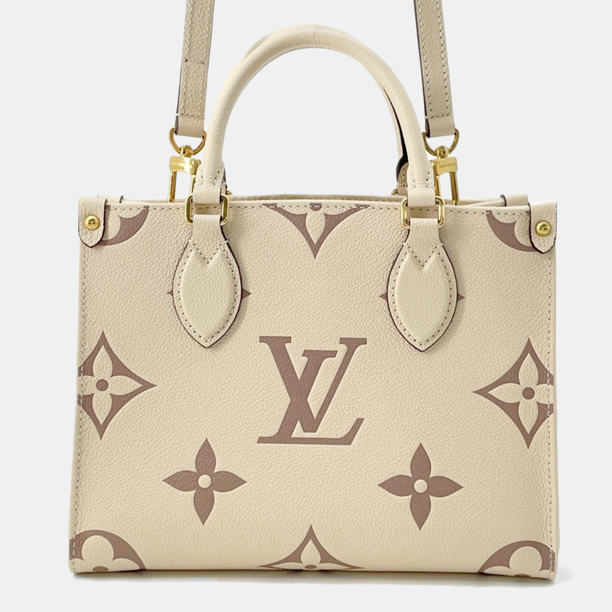 

Louis Vuitton Handbag Monogram Empreinte On The Go Pm, Cream