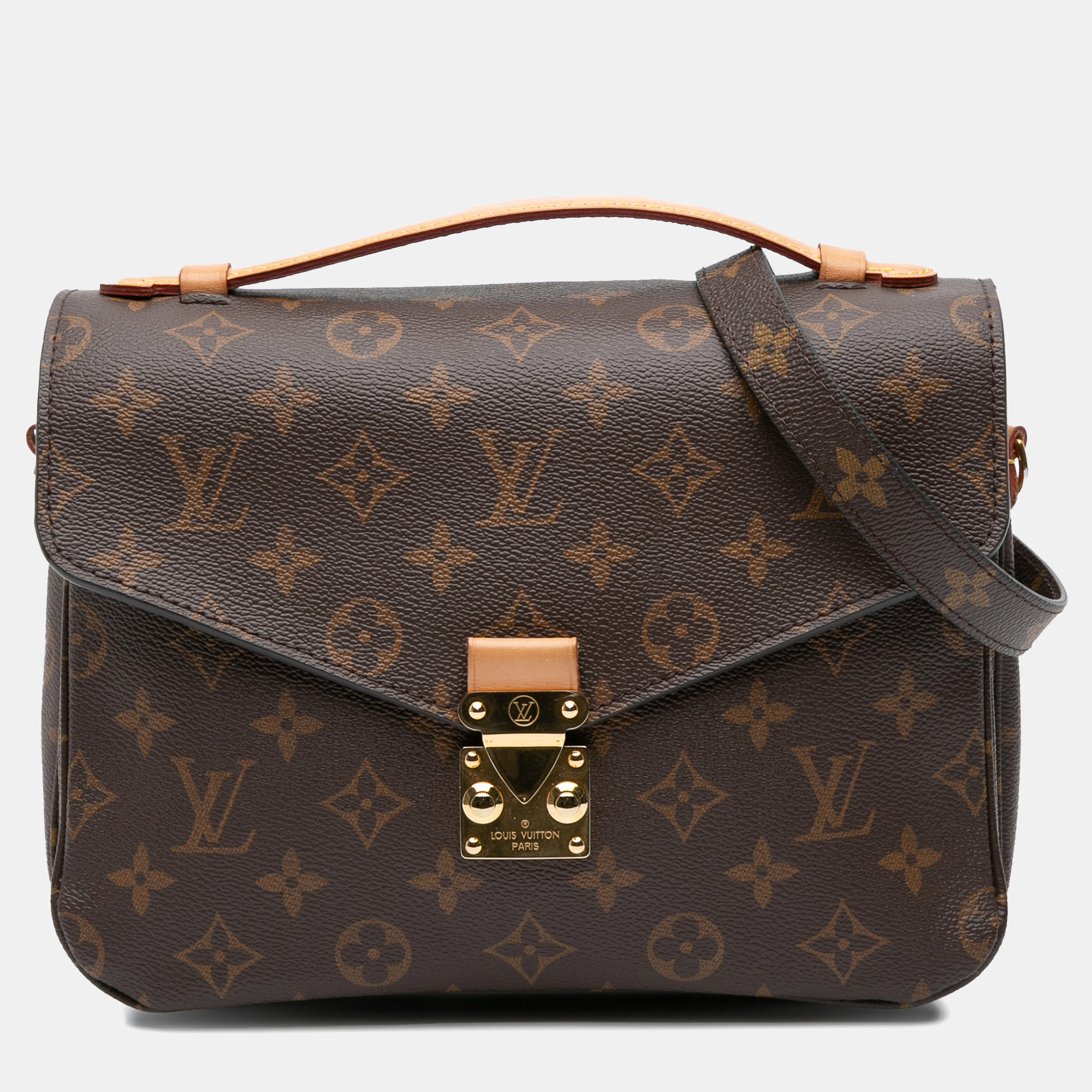 

Louis Vuitton Brown Monogram Pochette Metis