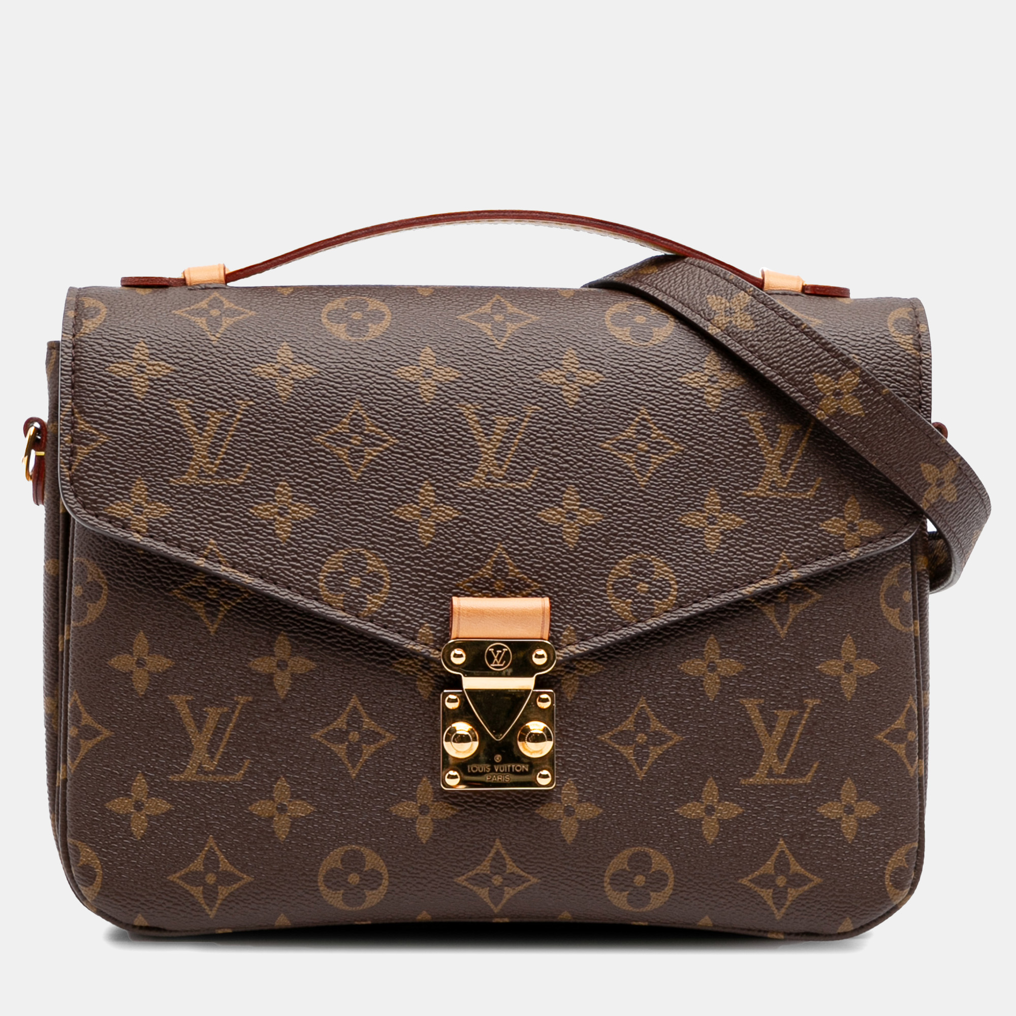 

Louis Vuitton Brown Monogram Pochette Metis