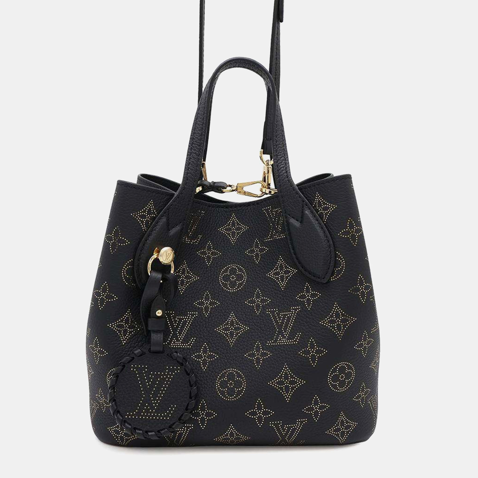 

Louis Vuitton Noir Monogram Mahina Blossom PM, Black