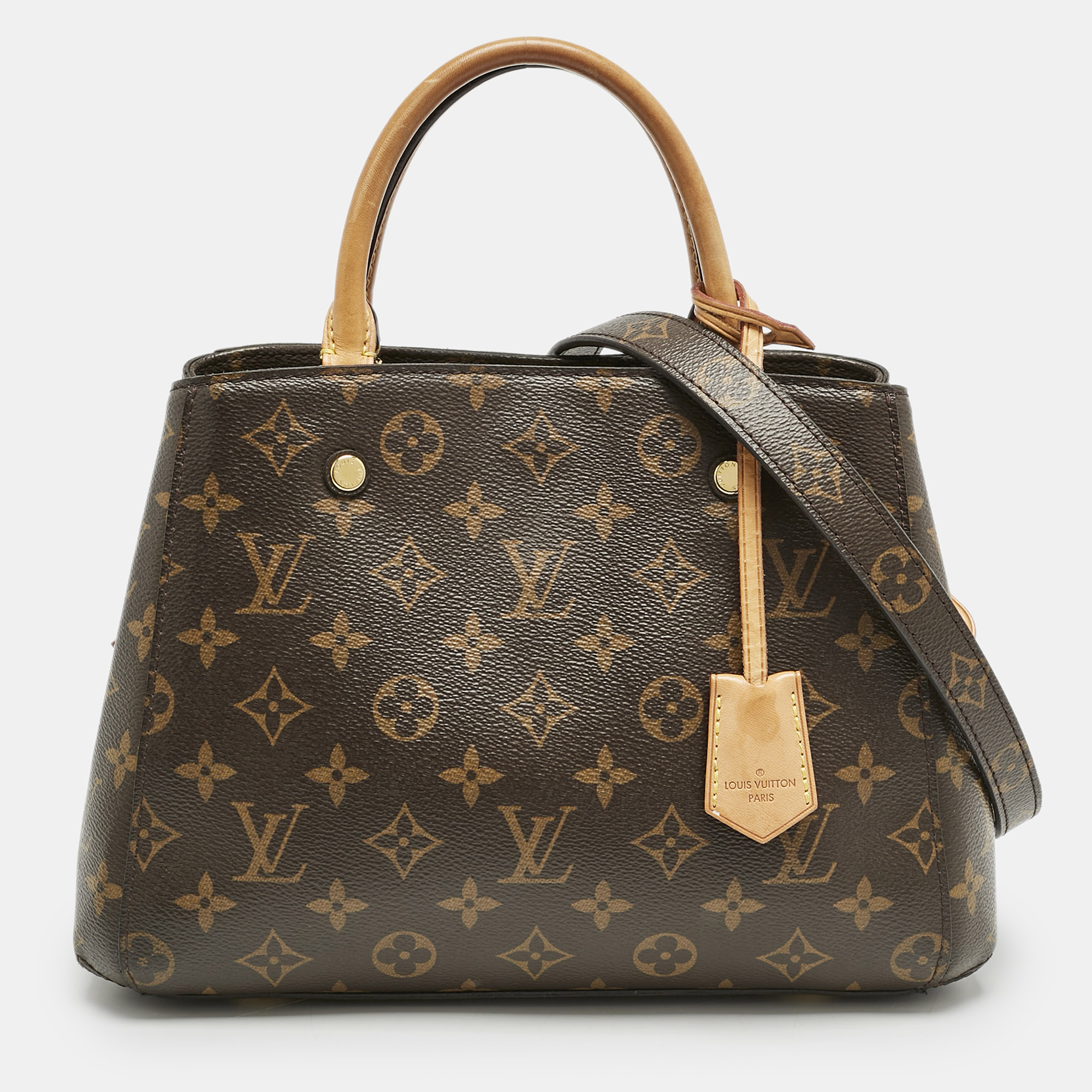 

Louis Vuitton Monogram Canvas Montaigne BB Bag, Brown