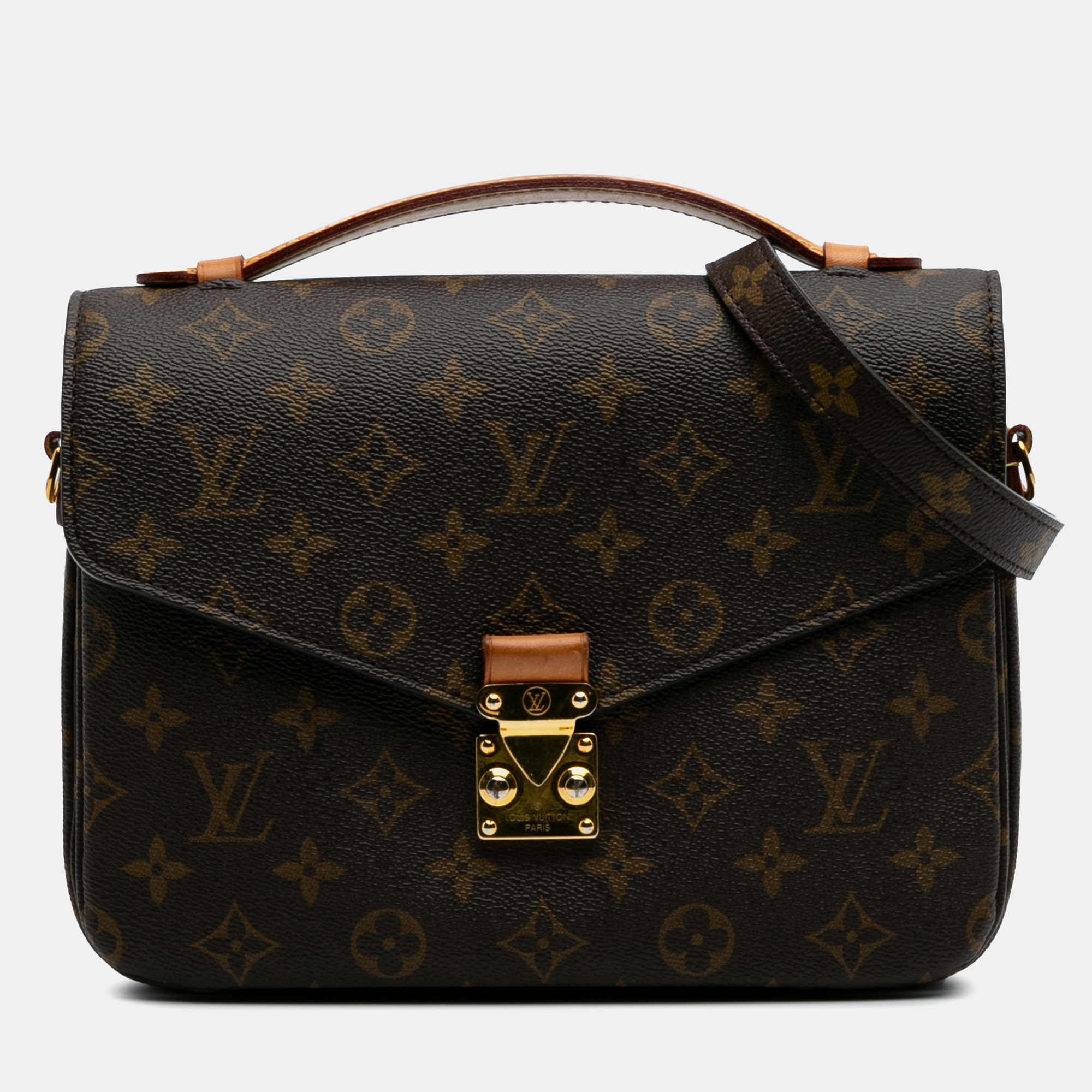 

Louis Vuitton Brown Monogram Pochette Metis