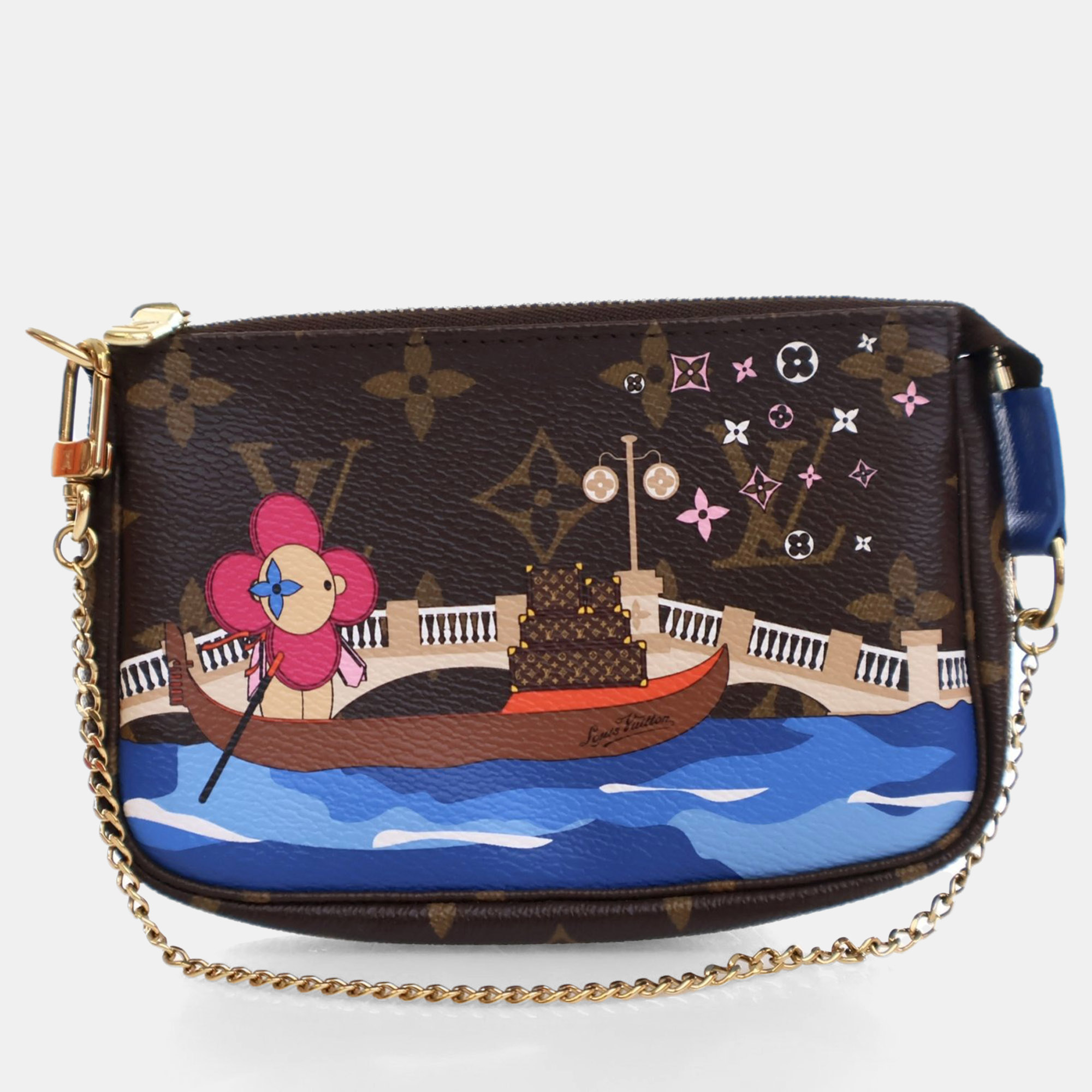 

Louis Vuitton Monogram Christmas Animation Mini Pochette, Blue
