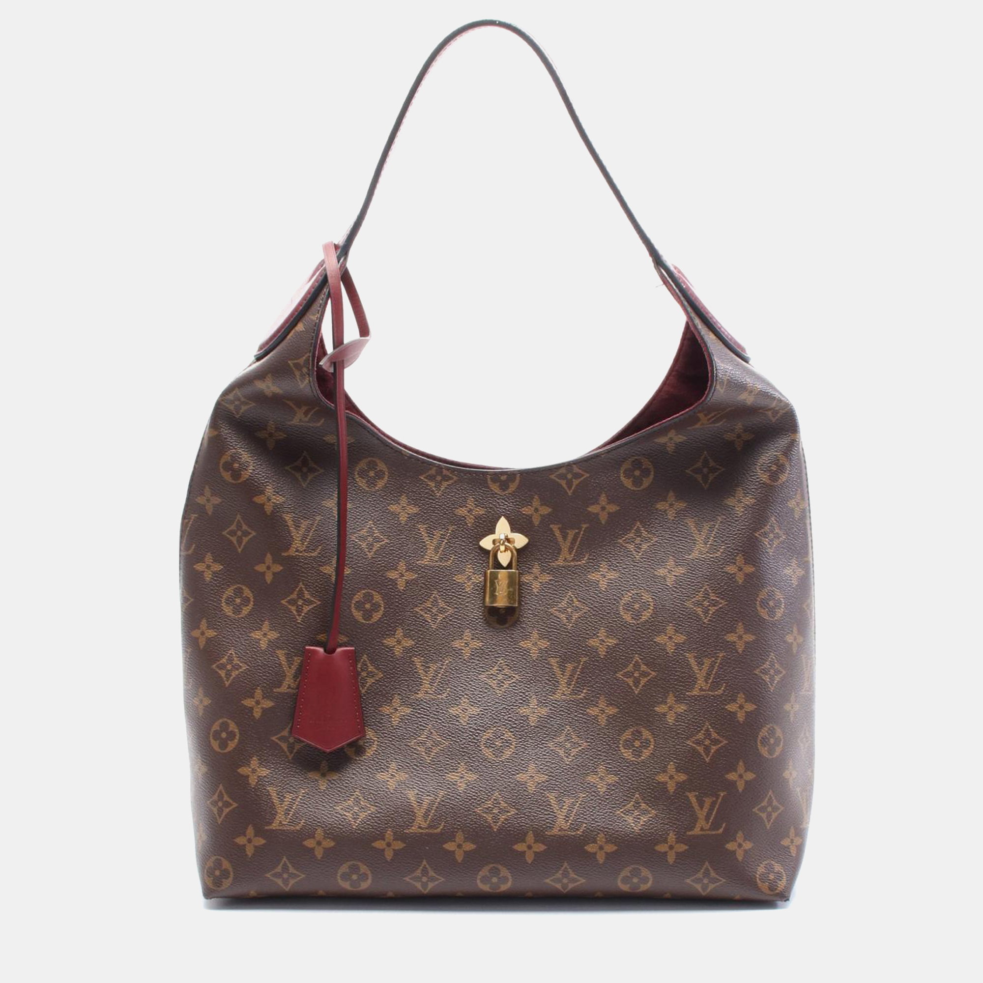 

Louis Vuitton Brown Monogram Flower Hobo Shoulder Bag M43547