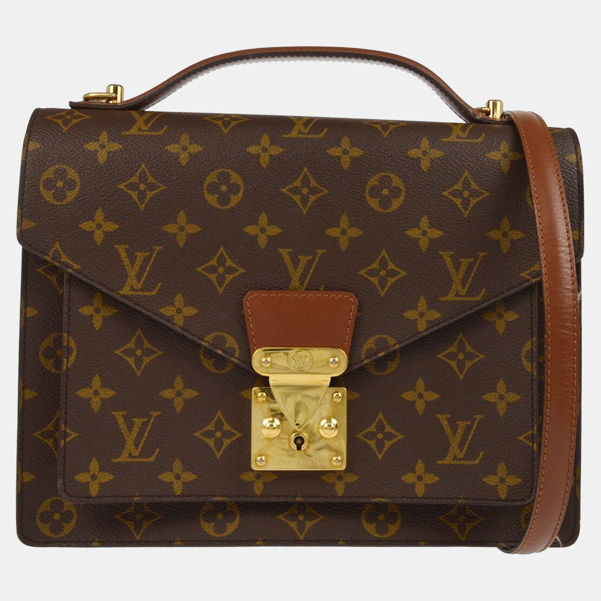

Louis Vuitton Monogram Monceau 28 Business Handbag, Brown