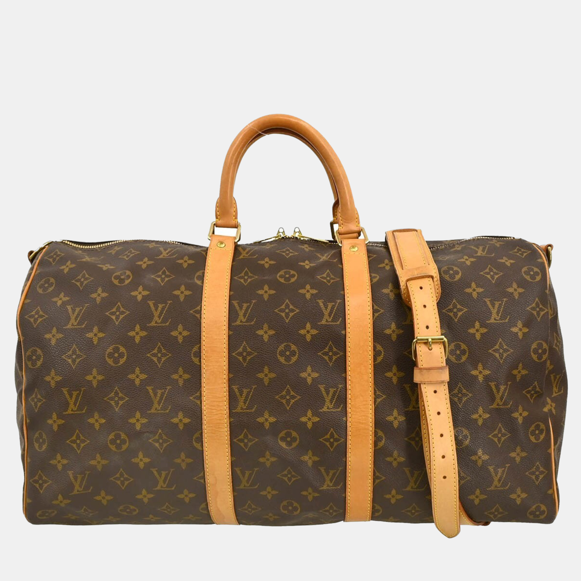 

Louis Vuitton Monogram Keepall Bandouliere 50 Duffle Bag, Brown
