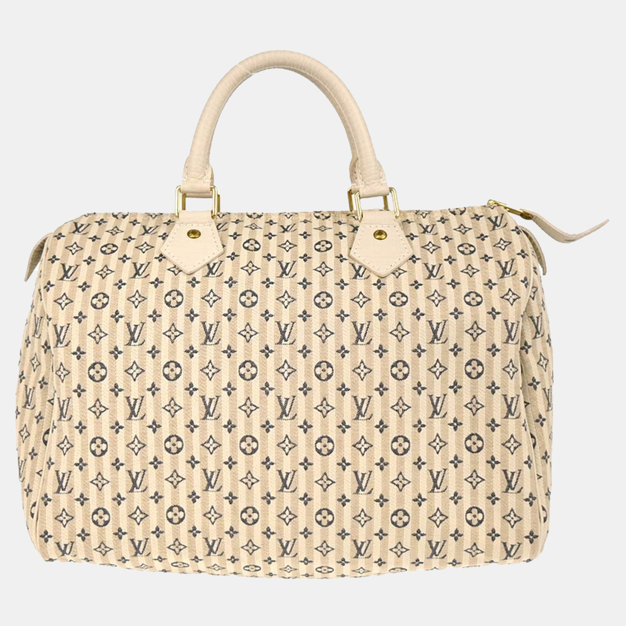 

Louis Vuitton Blue/White Monogram Mini Lin Croisette Speedy 30