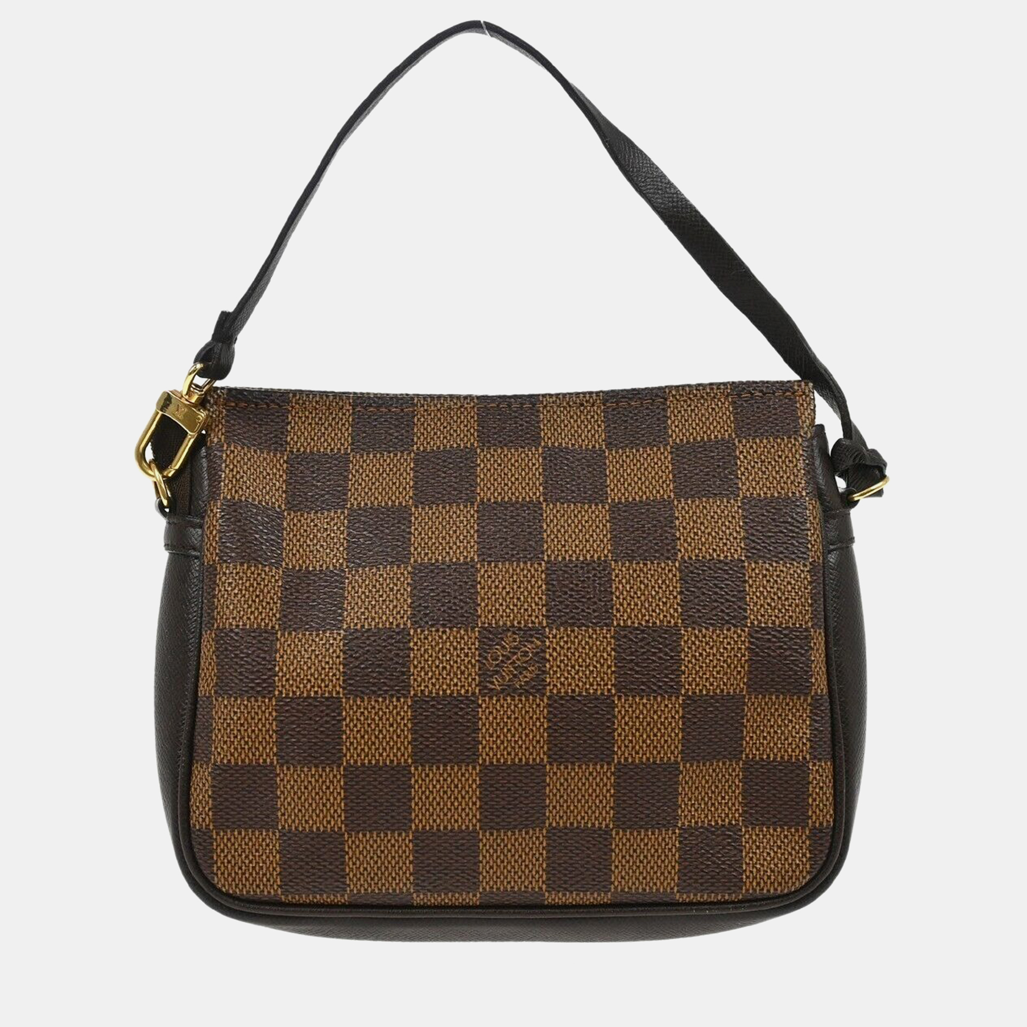 

Louis Vuitton Damier Trousse Makeup Handbag, Brown