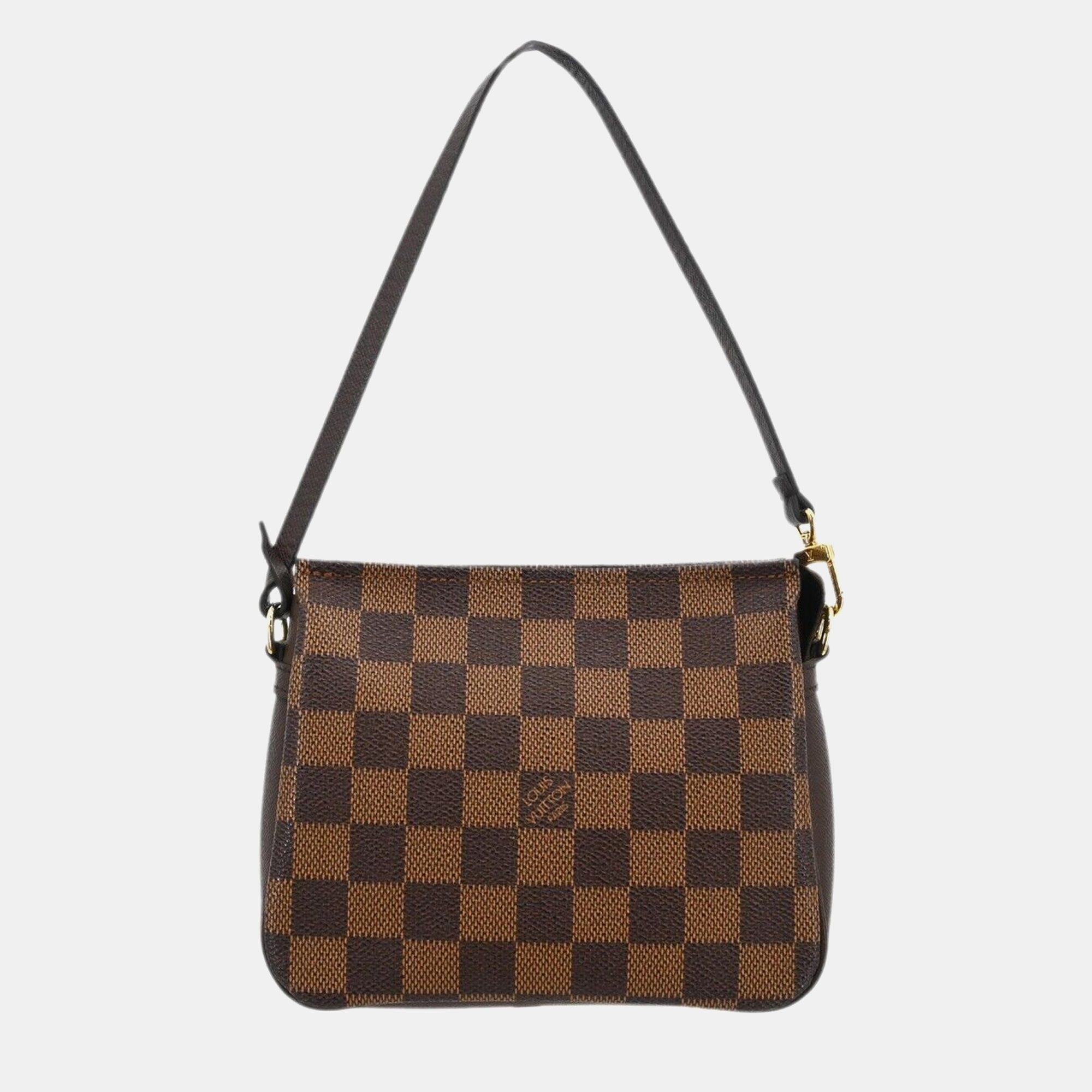 

Louis Vuitton Damier Trousse Makeup Handbag, Brown