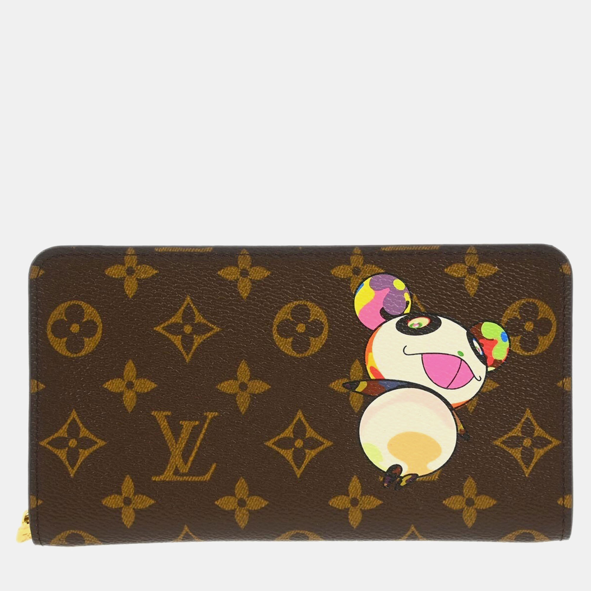 

Louis Vuitton Monogram Panda Porte Monnaie Zip Wallet, Brown