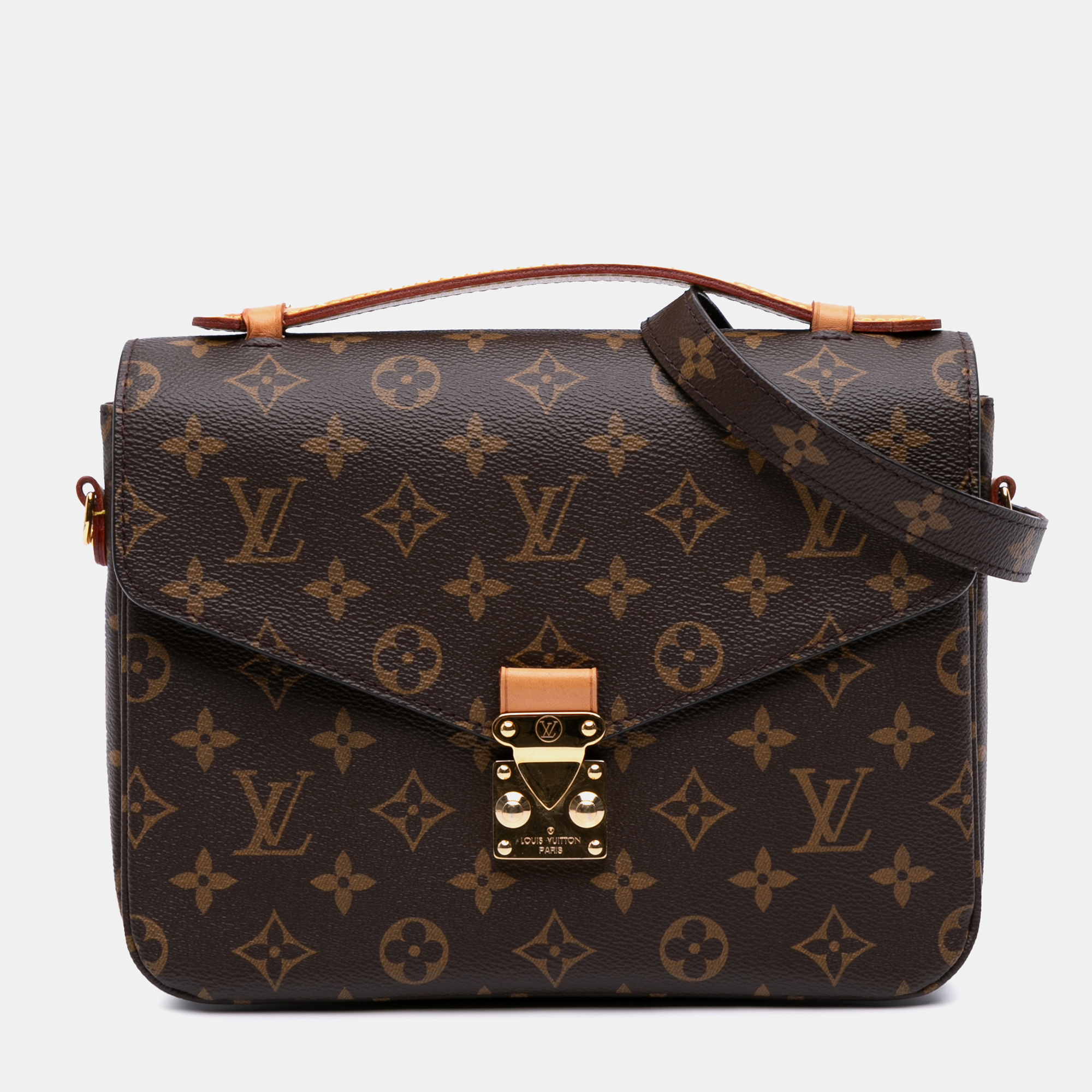 

Louis Vuitton Brown Monogram Pochette Metis