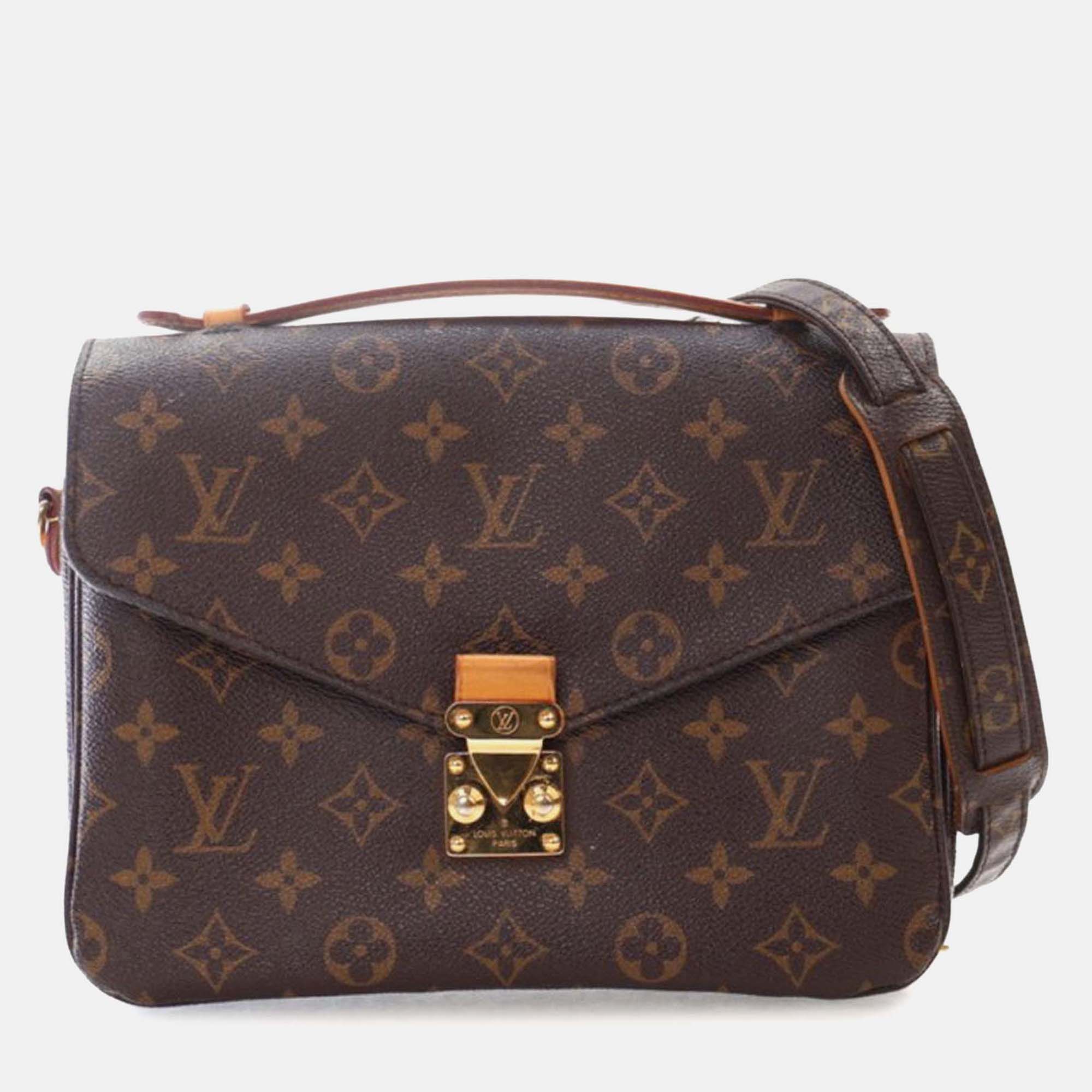 

Louis Vuitton Brown Louis Vuitton Monogram Canvas Pochette Metis
