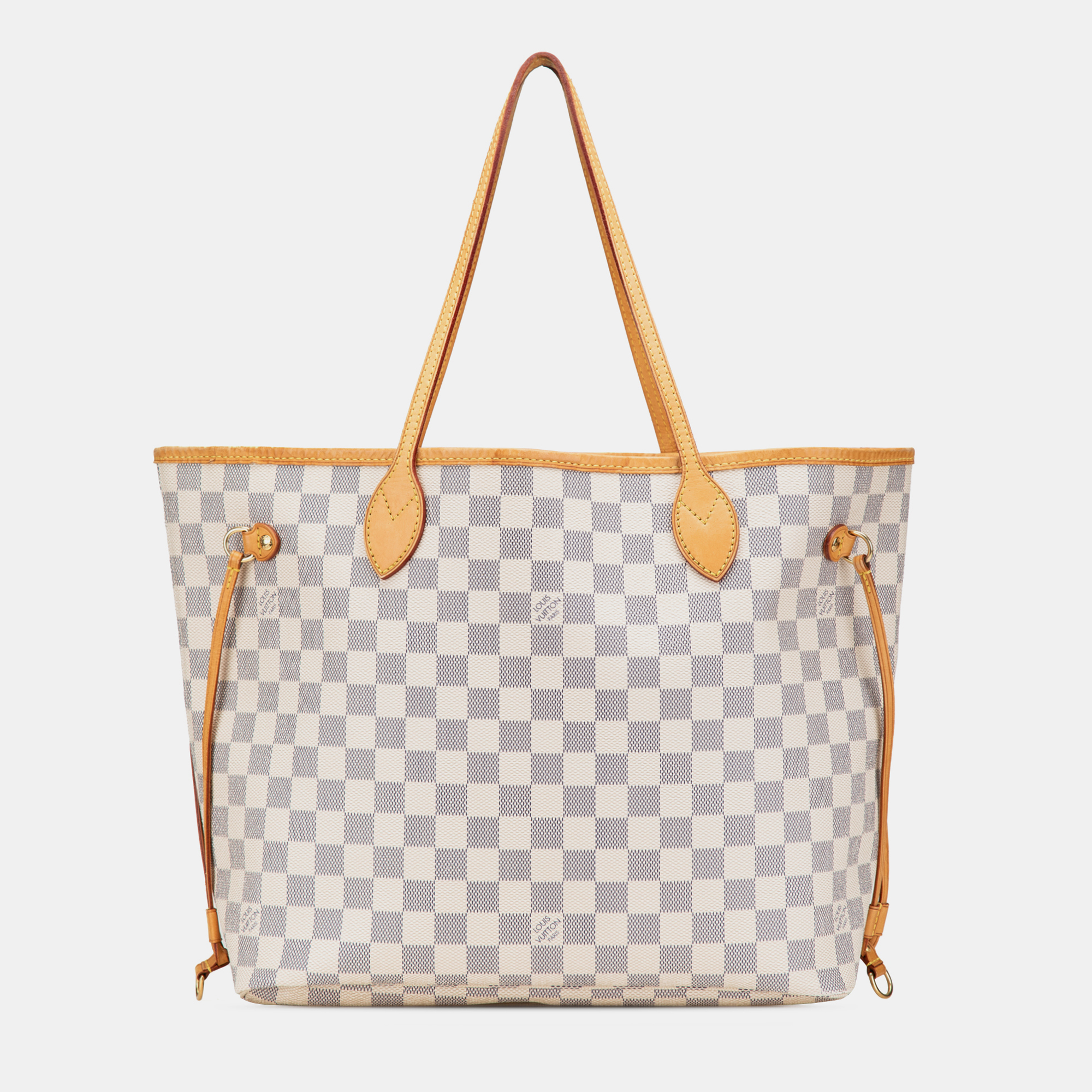 

Louis Vuitton White Damier Azur Neverfull MM
