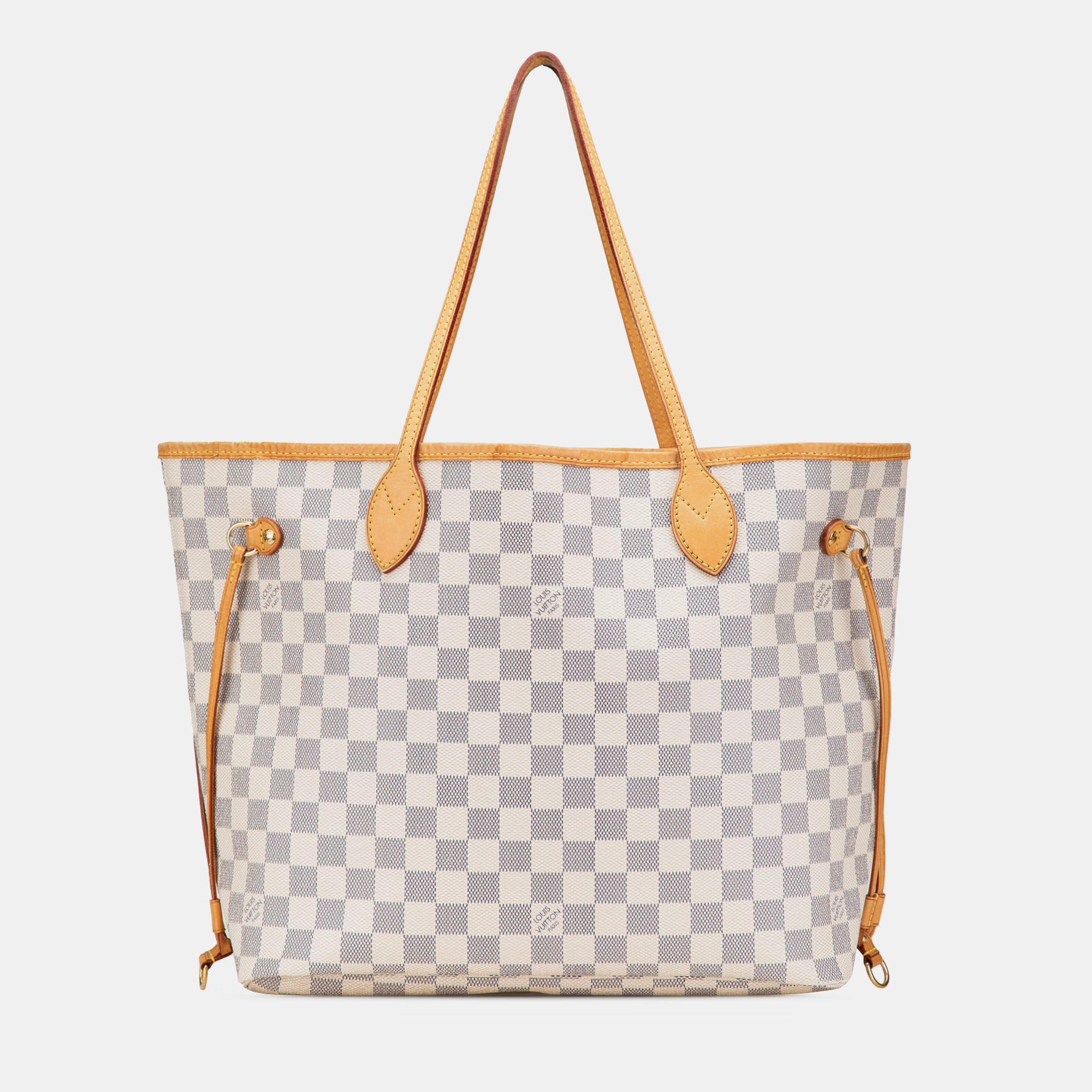 

Louis Vuitton White Damier Azur Neverfull MM