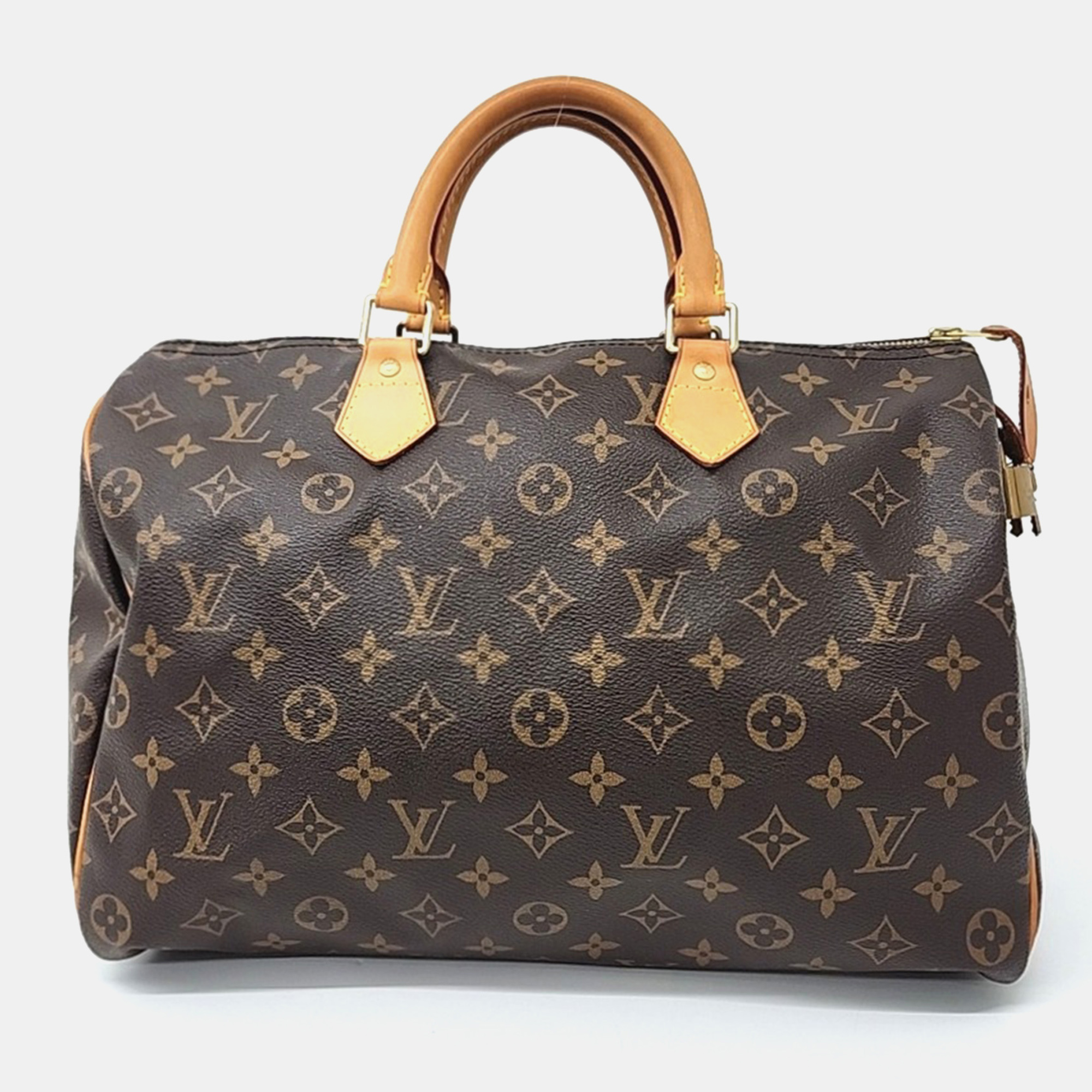 

Louis Vuitton Brown PVC Monogram Speedy 35 bag