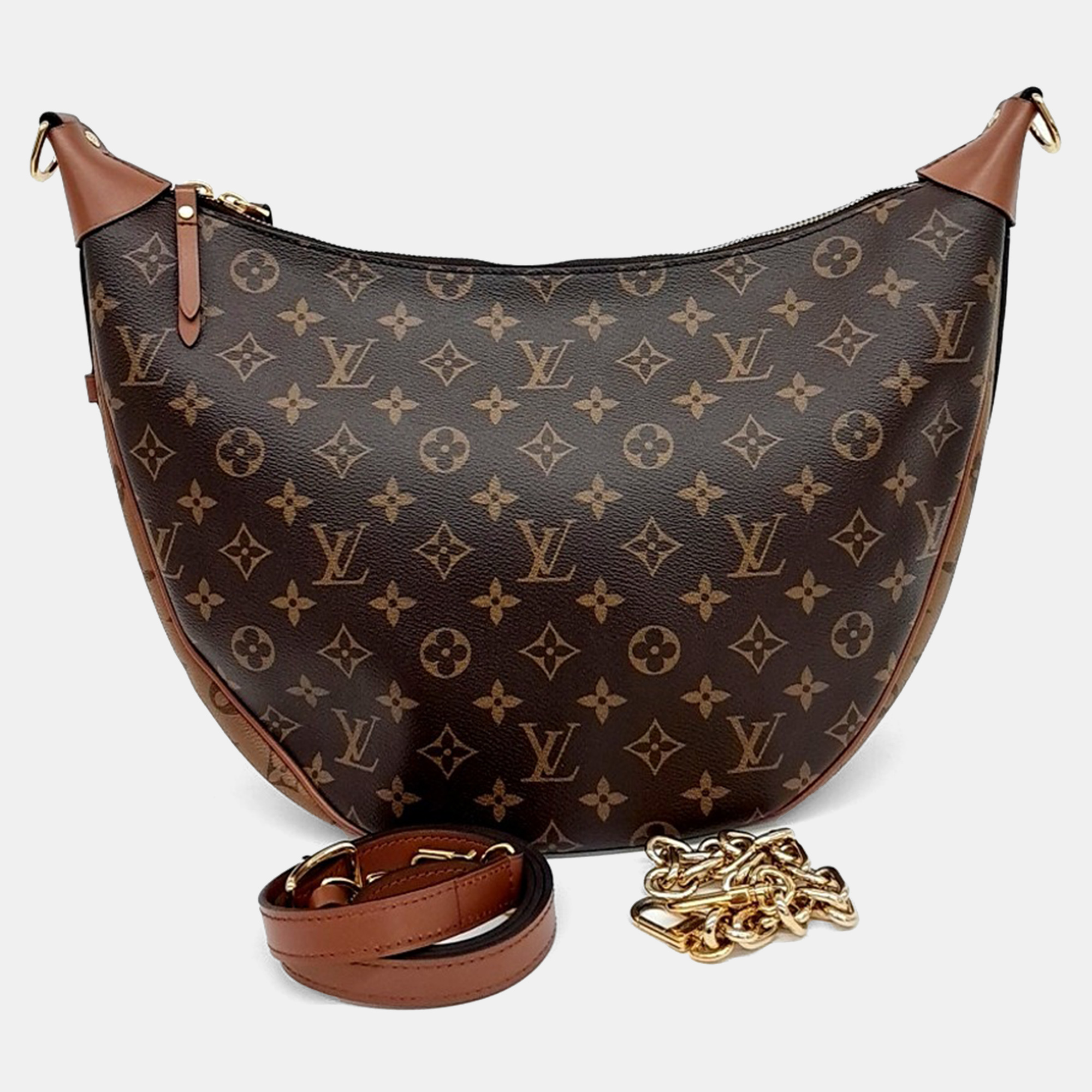 

Louis Vuitton Brown PVC Loop Hobo Bag
