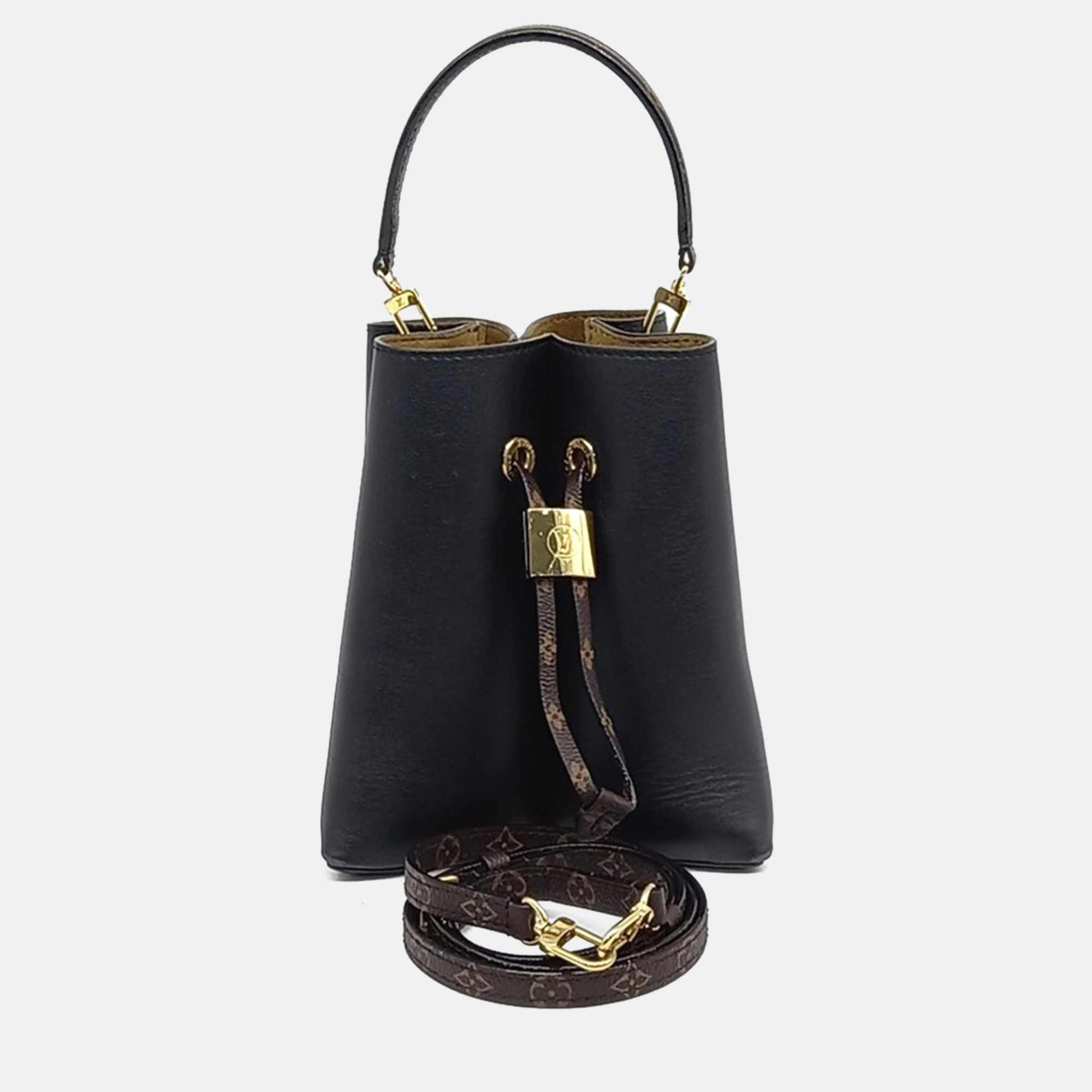 

Louis Vuitton Black Leather Bloom Shoulder Bag