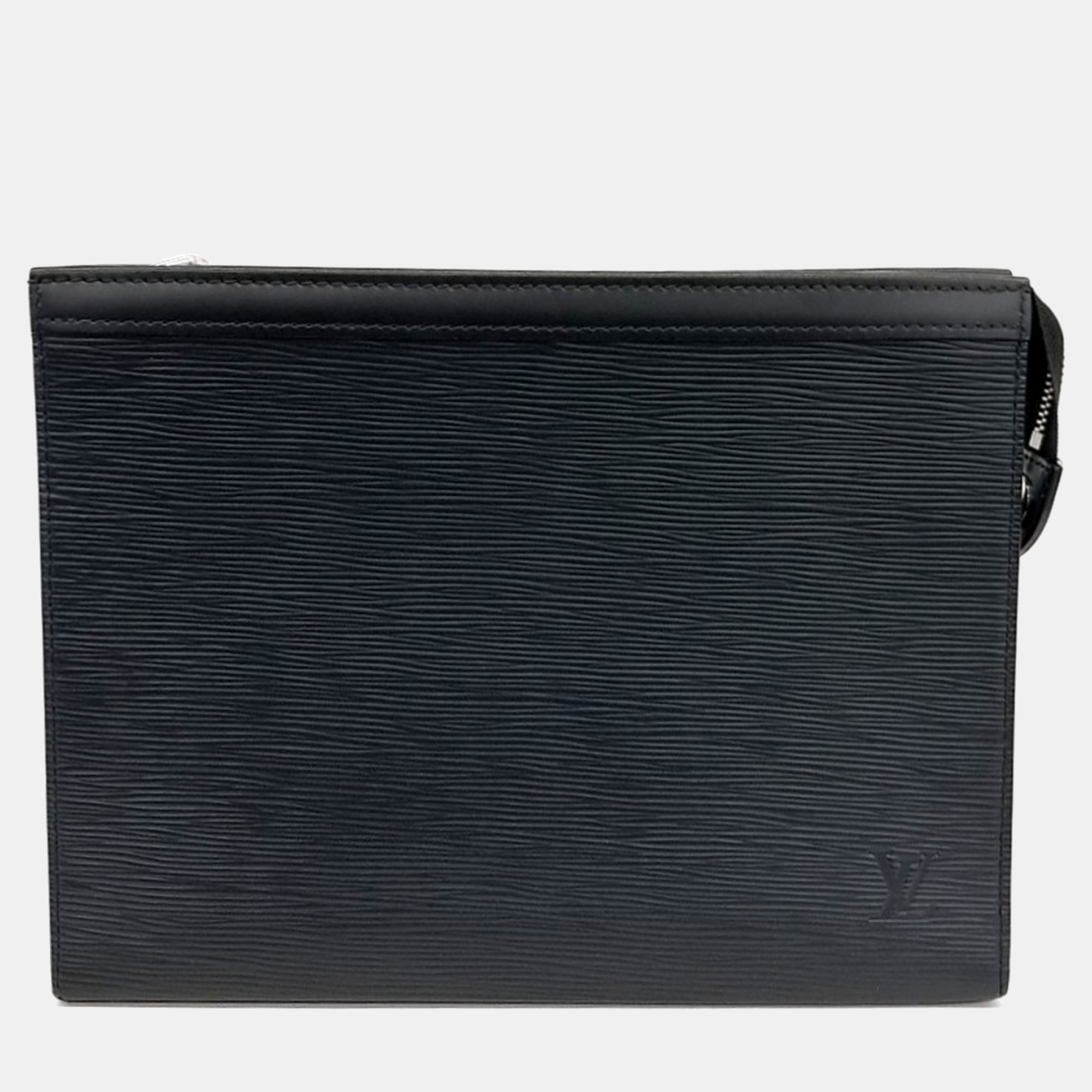 

Louis Vuitton Black Epi Leather Pochette Voyage Bag MM