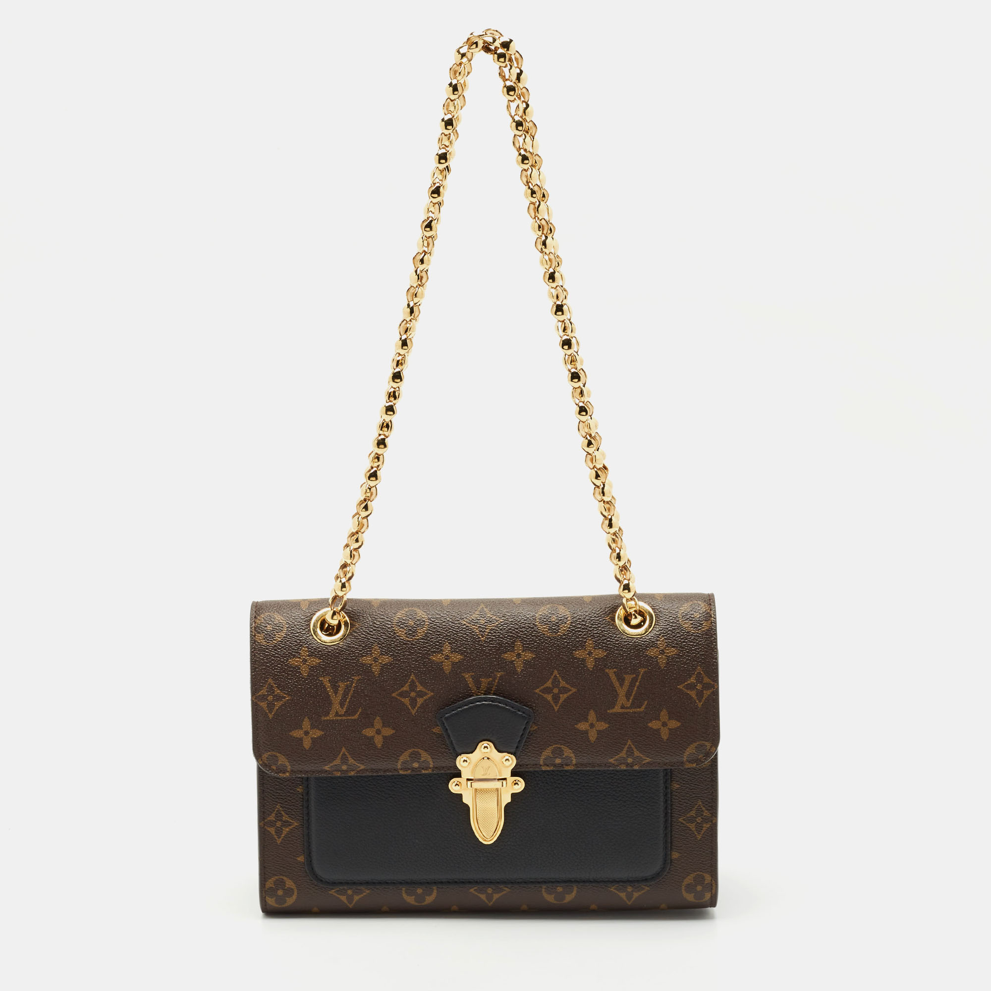 

Louis Vuitton Black Monogram Canvas Victoire Bag