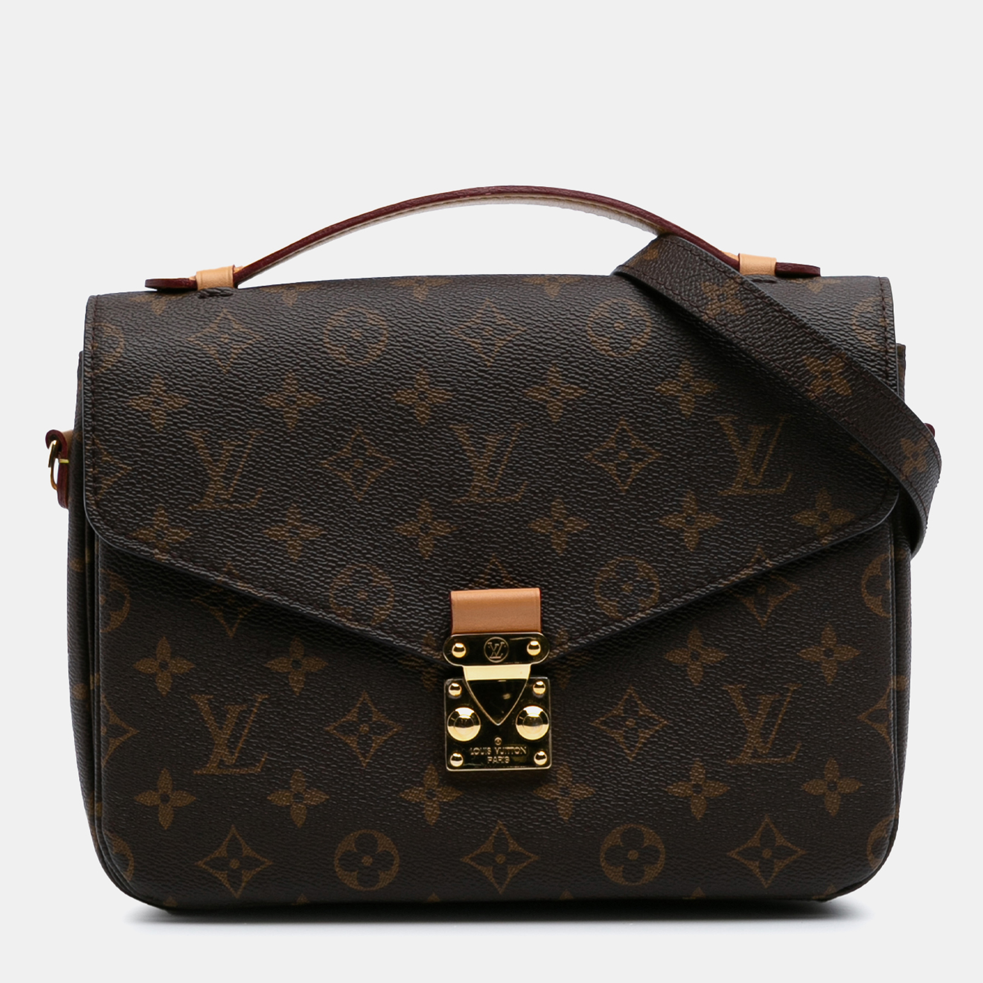 

Louis Vuitton Brown Monogram Pochette Metis