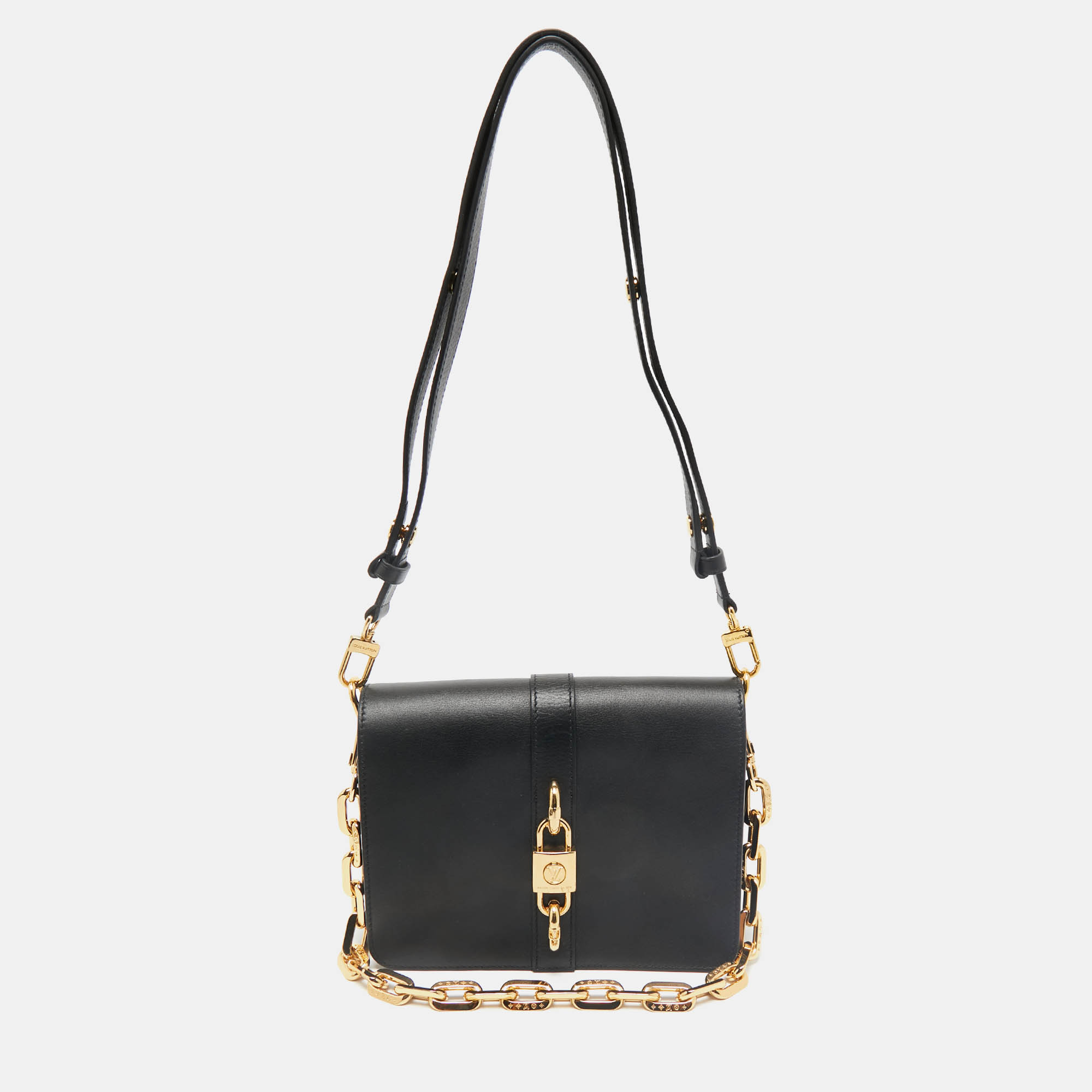 

Louis Vuitton Black Leather Rendez-vous Bag
