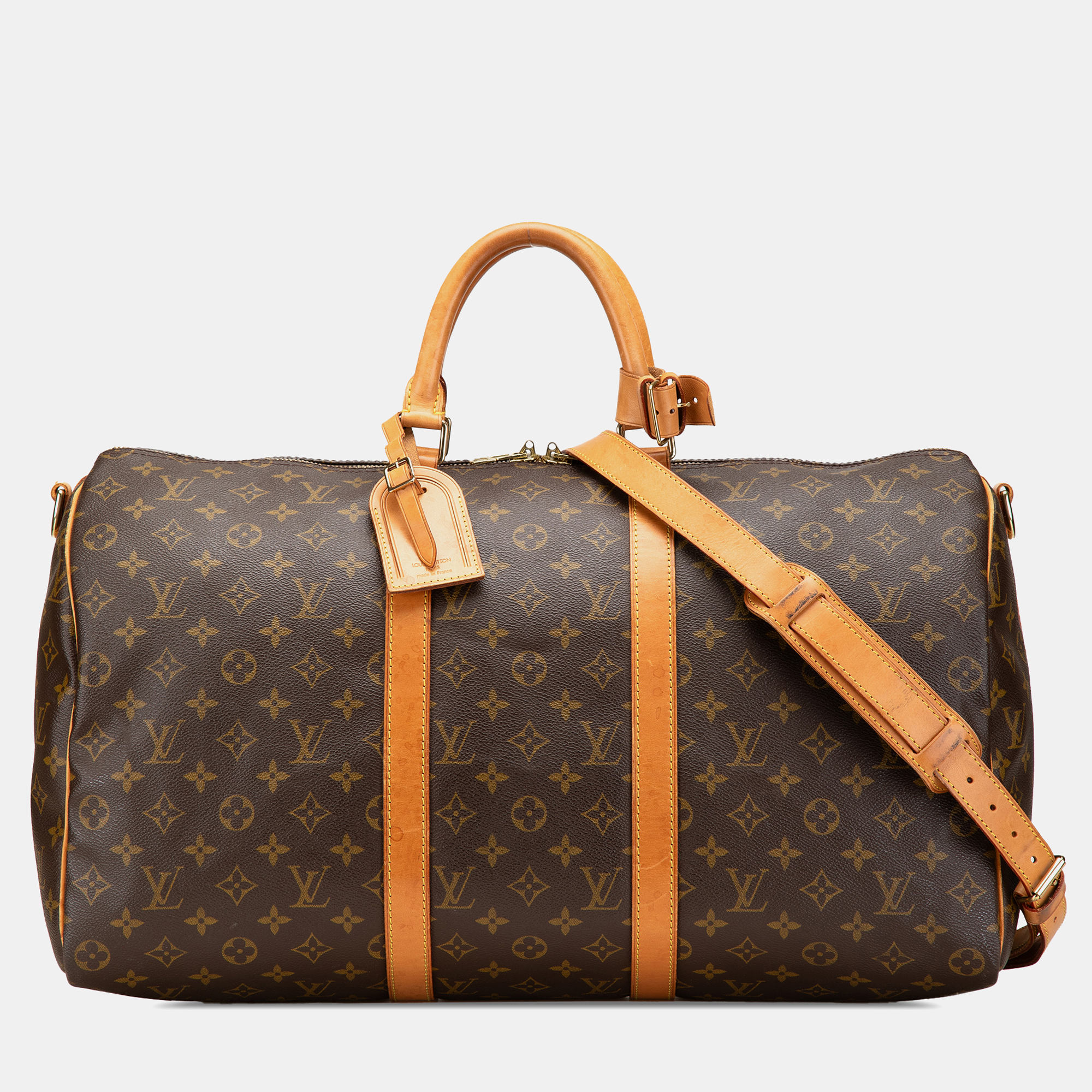 

Louis Vuitton Brown Louis Vuitton Monogram Keepall Bandouliere 50