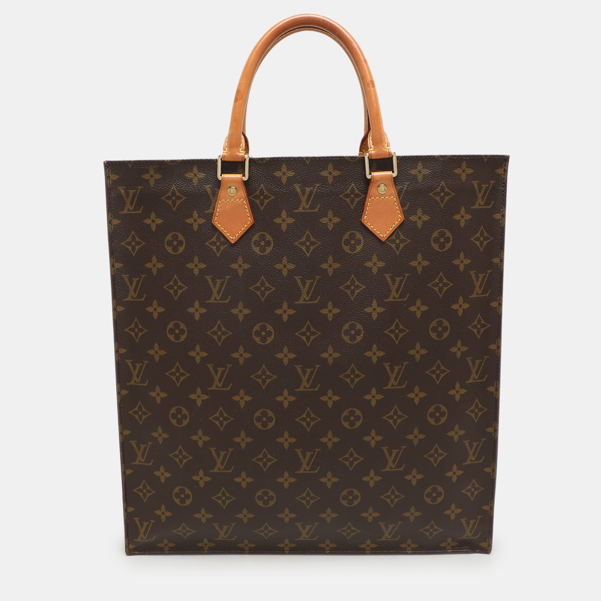 

Louis Vuitton Monogram Canvas Sac Plat Bag, Brown