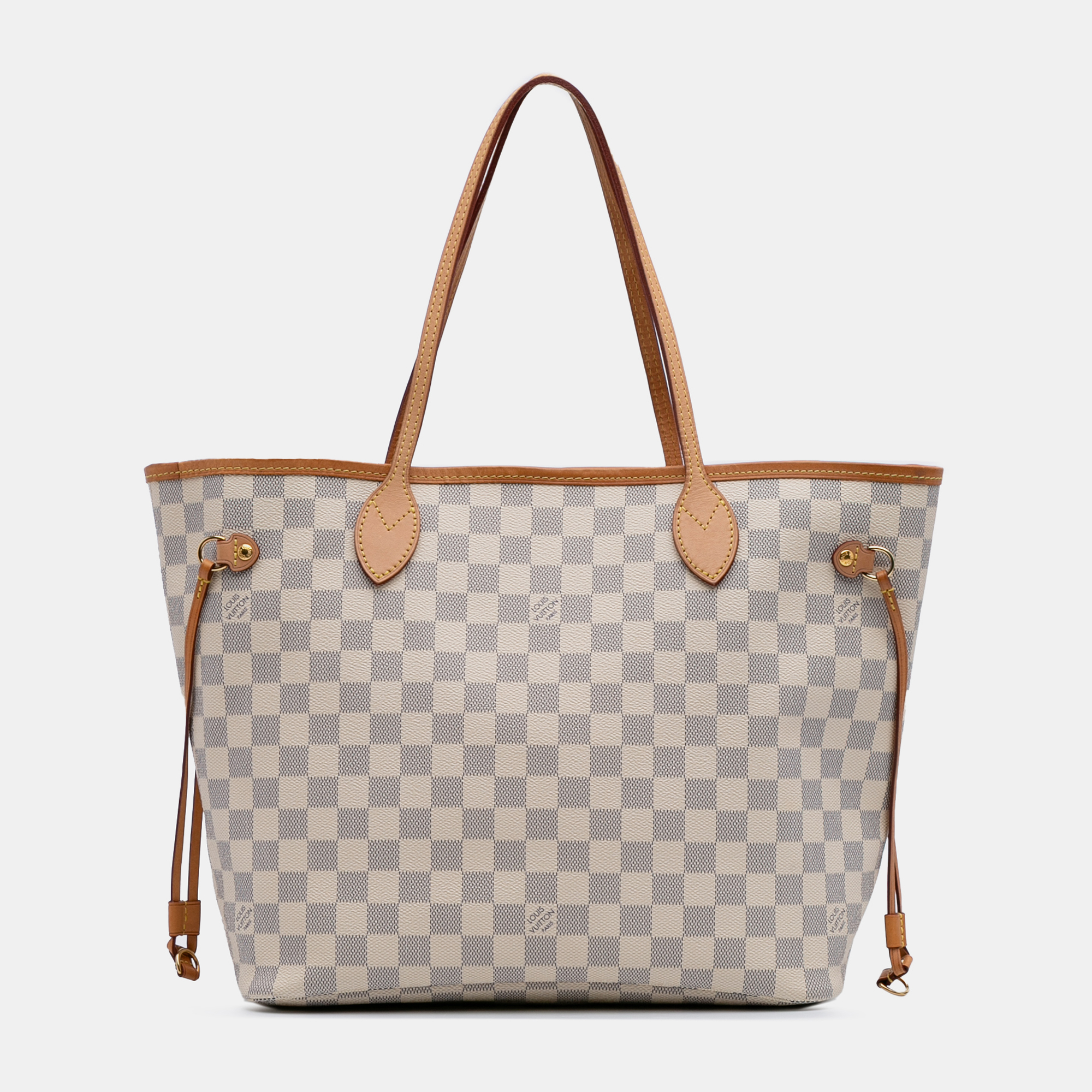 

Louis Vuitton White Damier Azur Neverfull MM
