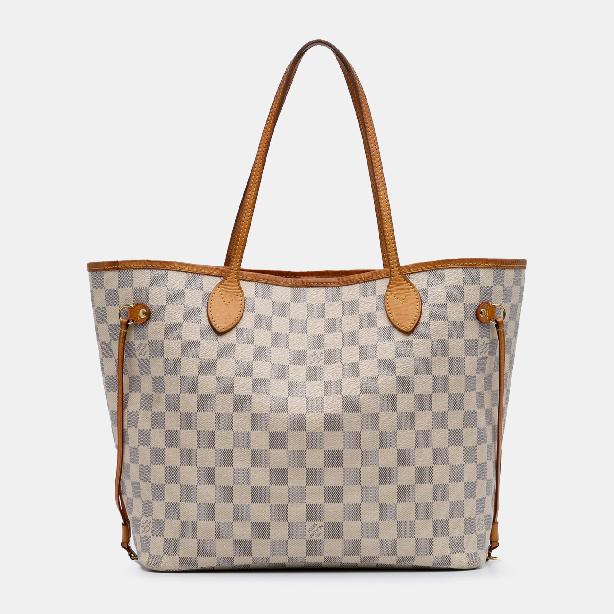 

Louis Vuitton White Damier Azur Neverfull MM