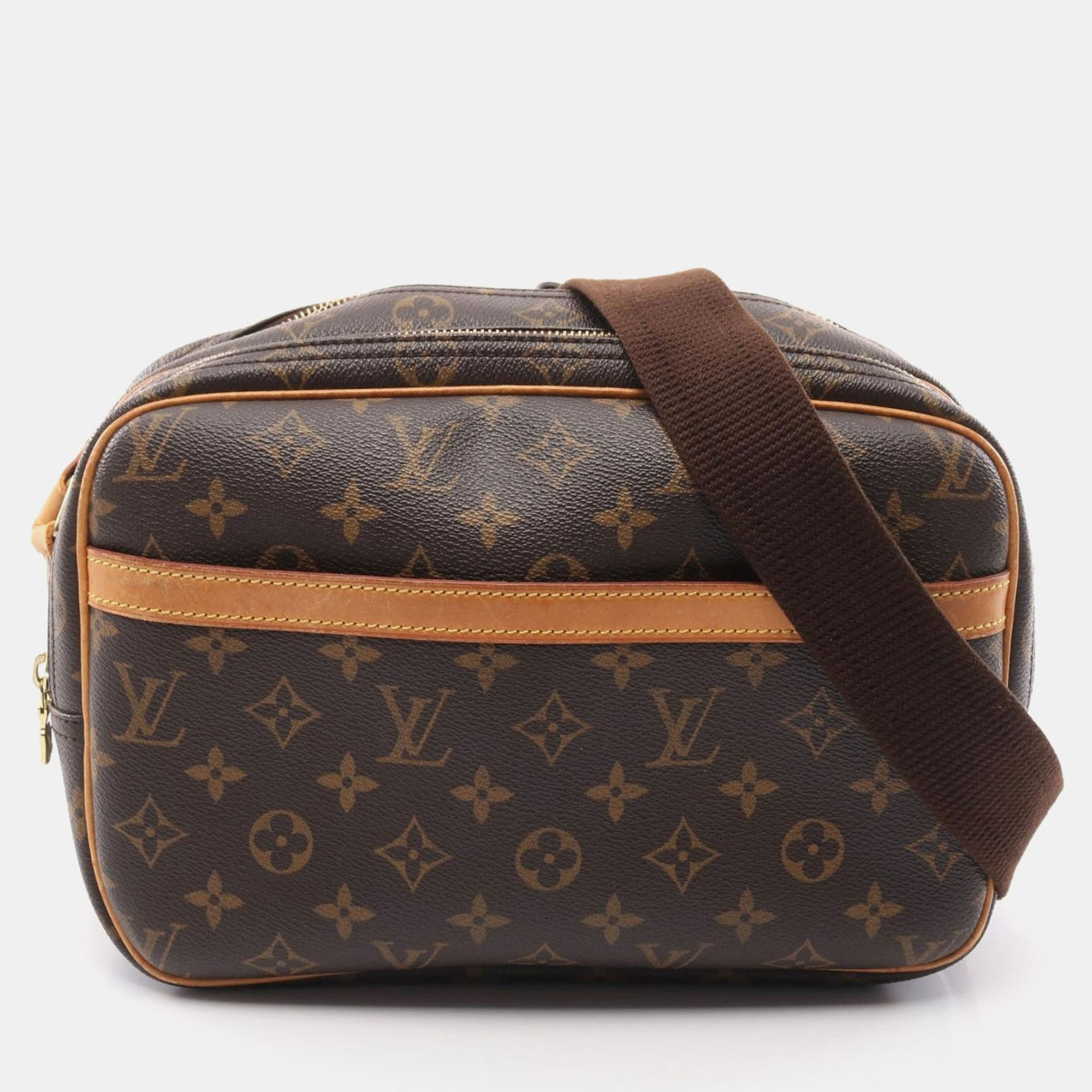 

Louis Vuitton Brown Reporter Monogram Canvas PM