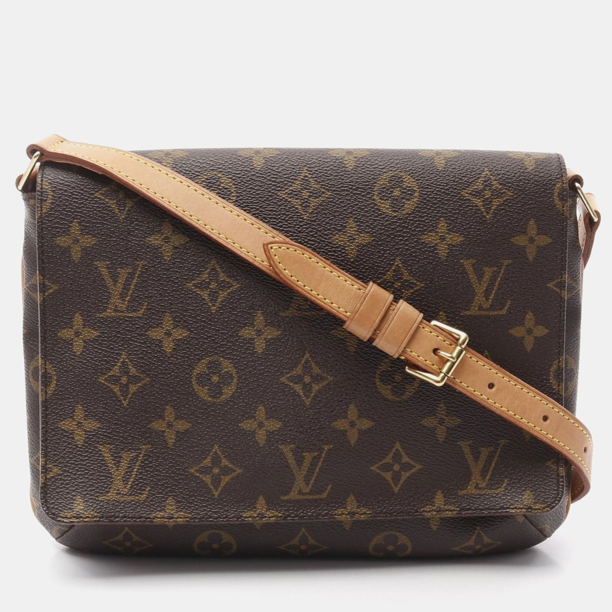 

Louis Vuitton Musette Tango Short Strap Shoulder Bag Monogram Leather, Brown