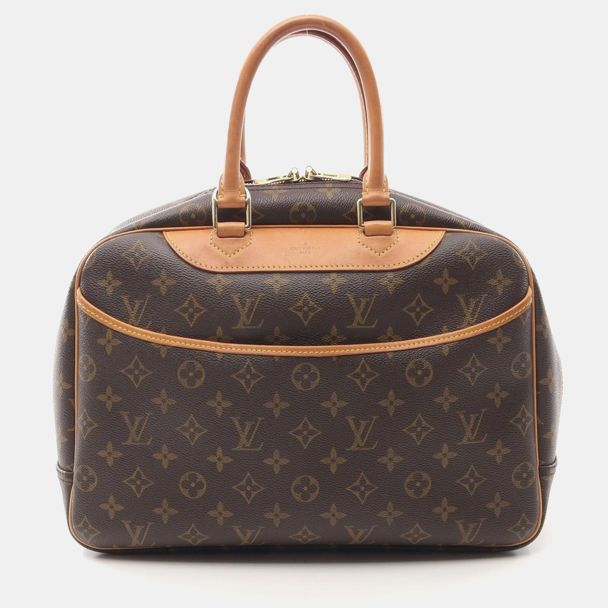 

Louis Vuitton Brown Monogram Deauville Bowling Vanity Handbag