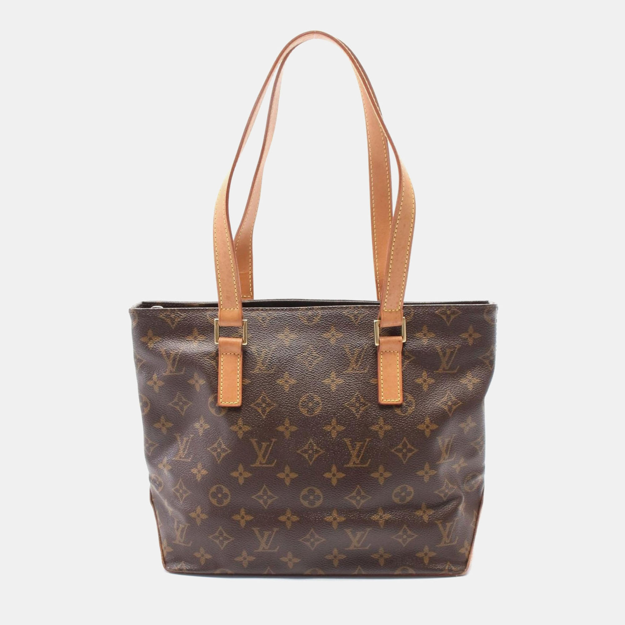 

Louis Vuitton Brown Monogram Leather Cabas Piano Shoulder Bag