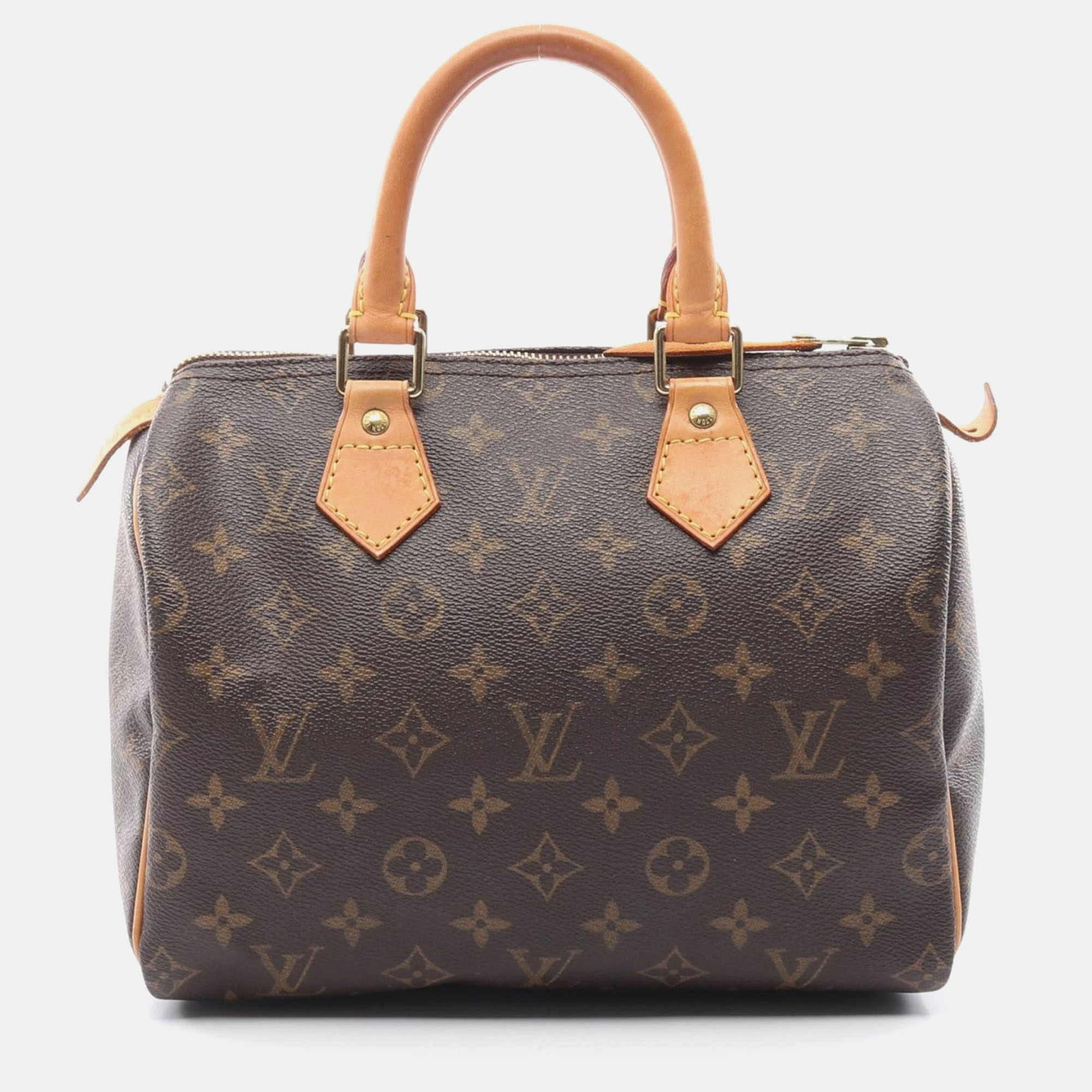 

Louis Vuitton Speedy 25 Handbag Monogram Canvas Leather Brown