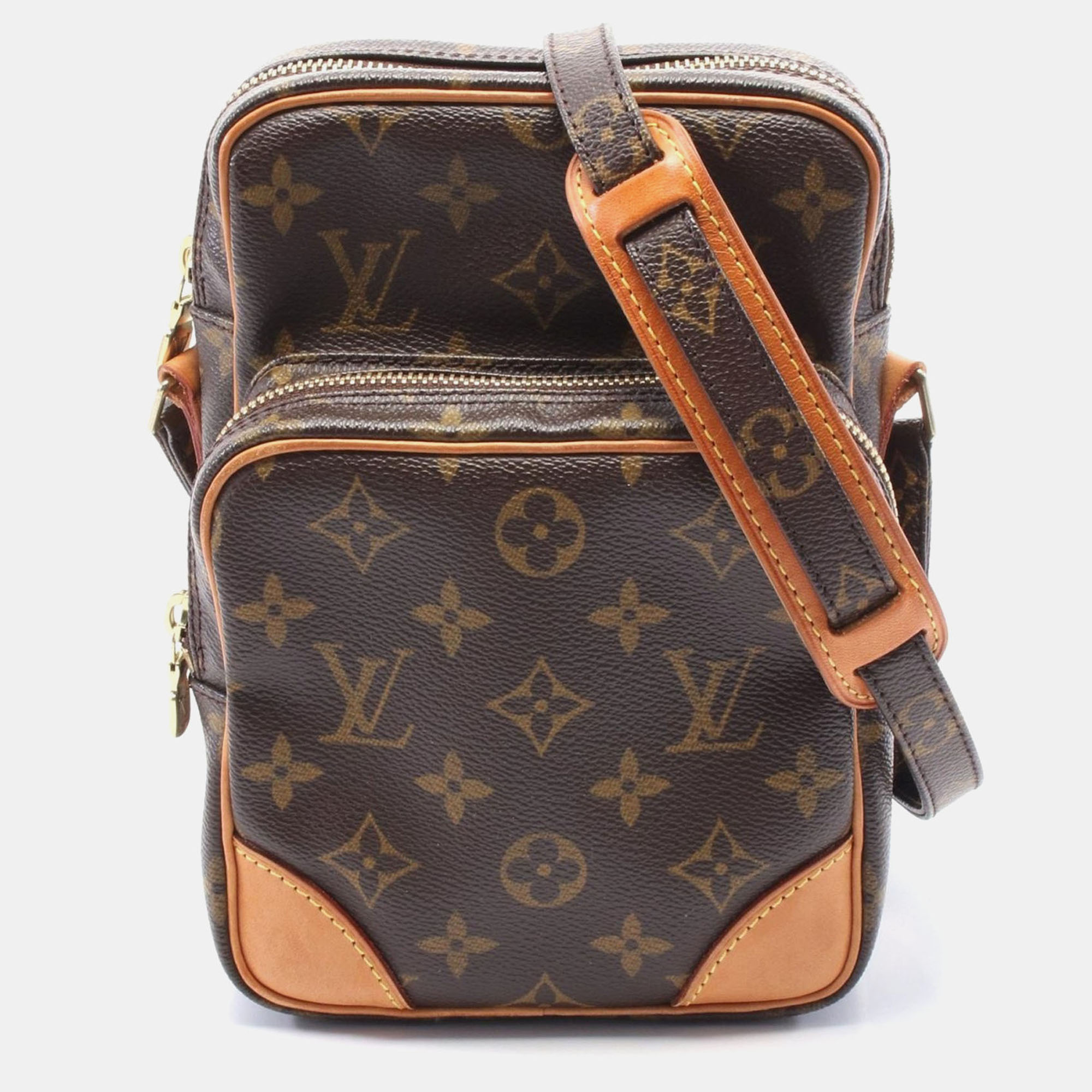 

Louis Vuitton Amazon Shoulder Crossbody Bag Monogram Leather Brown