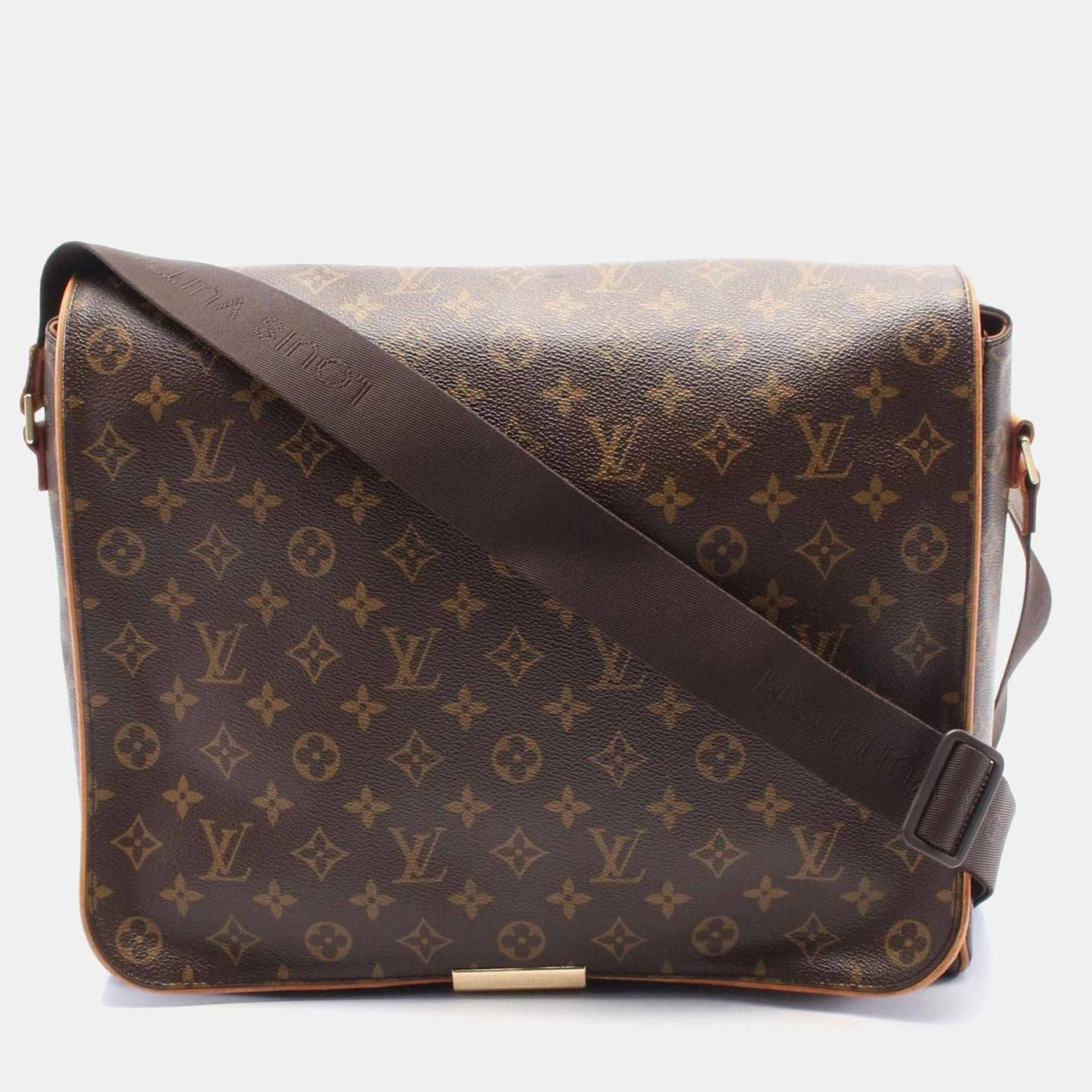 

Louis Vuitton Abbesses Shoulder Crossbody Messenger Bag Monogram Leather, Brown