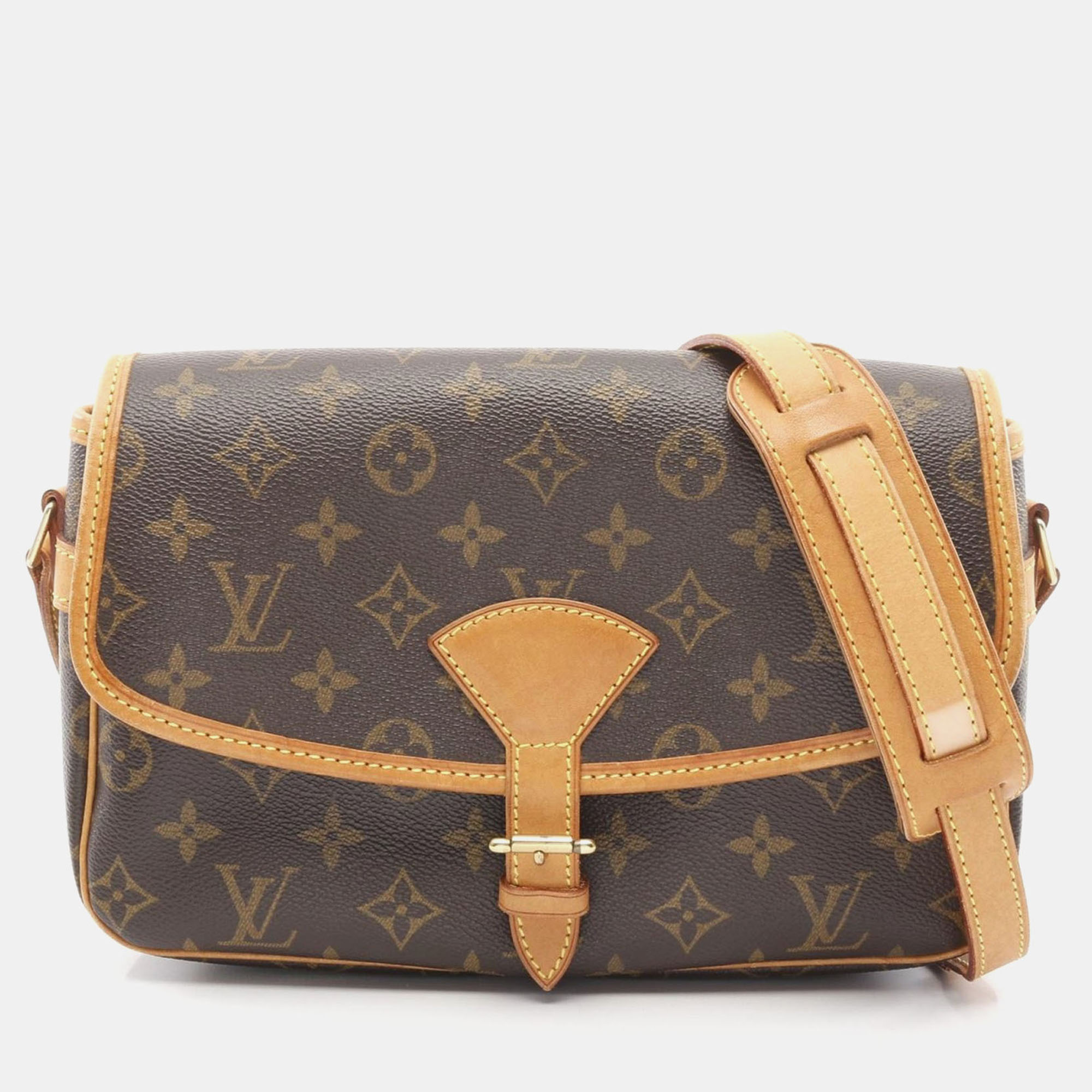 

Louis Vuitton Sologne Shoulder Crossbody Bag Monogram Leather Brown